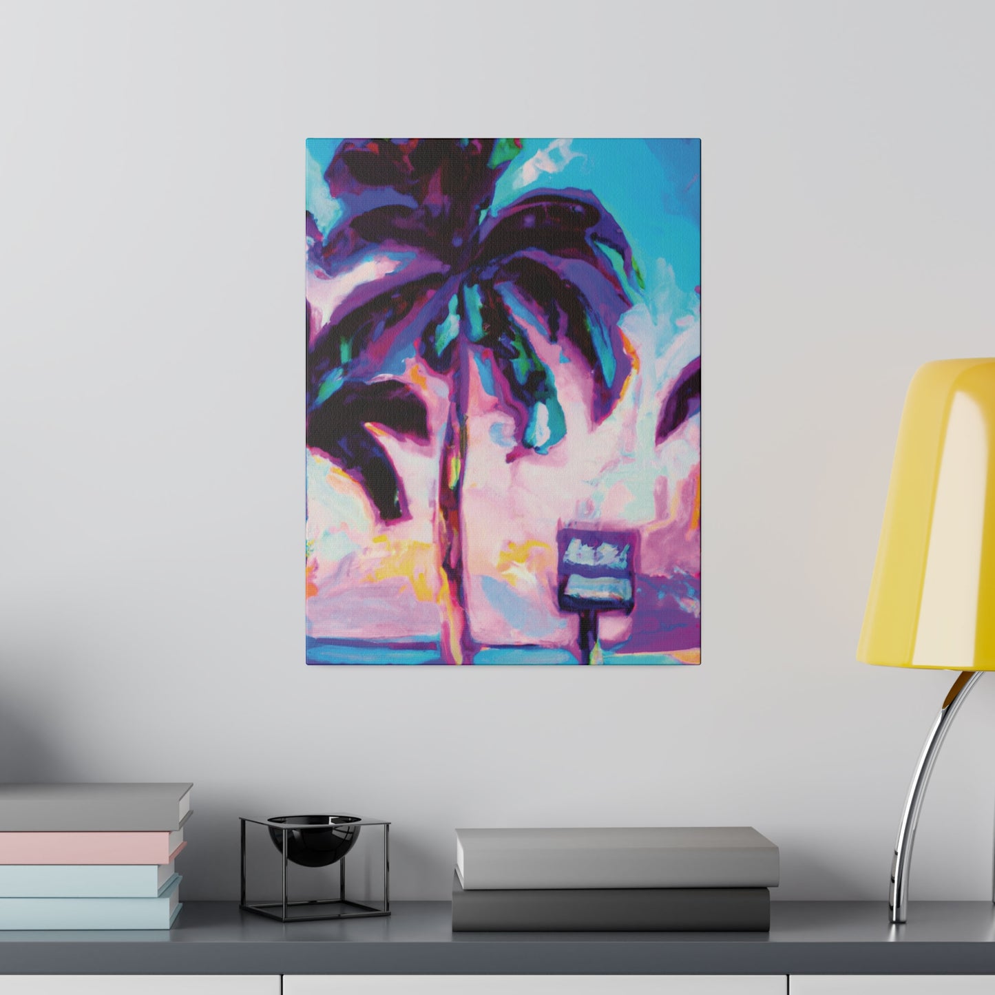 5753H - Miami Beach Sunset Painting Print | Miami | Beach | Sunset | Poster | Home Decor | Wall Art | Canvas