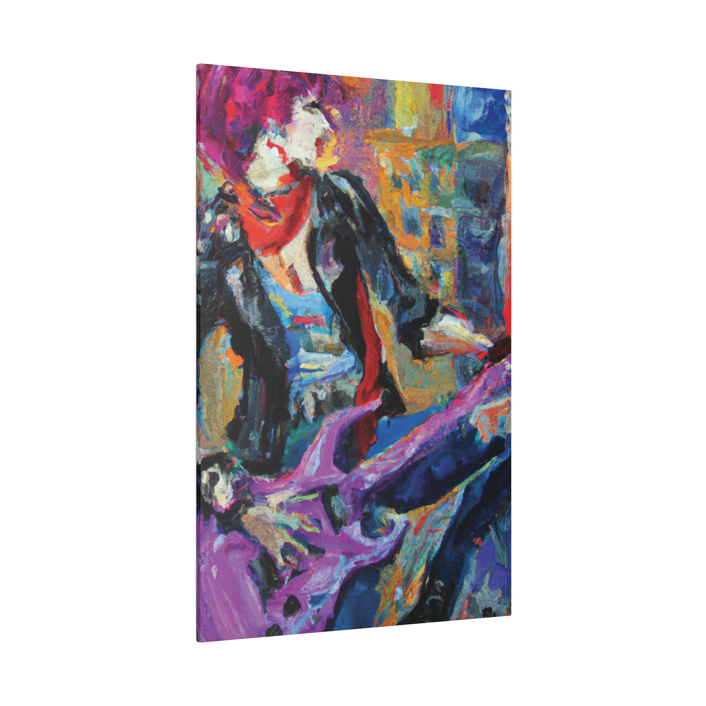 4827X - Rockstar Oil Painting Style Print | Poster | Home Decor | Wall Art | Music Art | Canvas