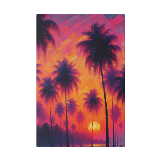 5427H - miami beach art, sunset background, ocean art work, beach art work, sunset designs, miami beach painting, miami beach print