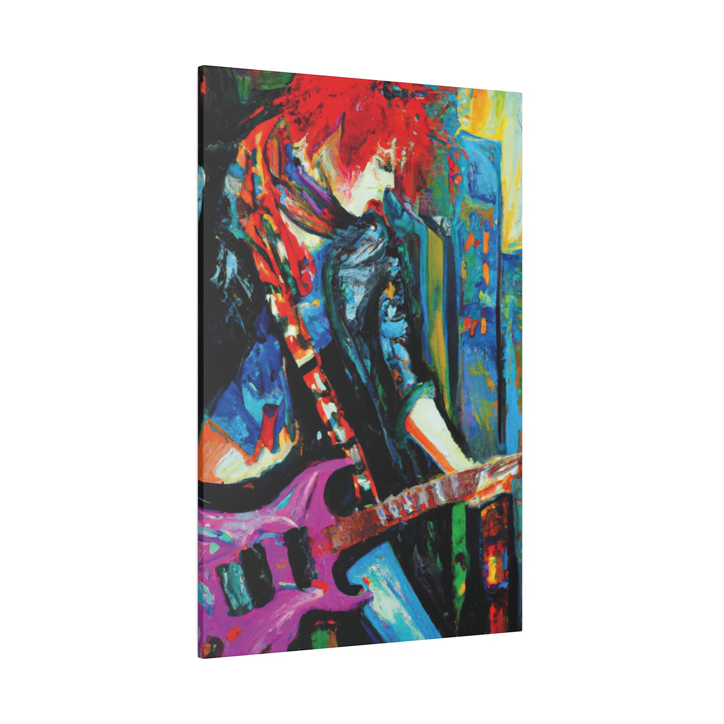 8461D - Rockstar Oil Painting Style Print | Poster | Home Decor | Wall Art | Music Art | Canvas