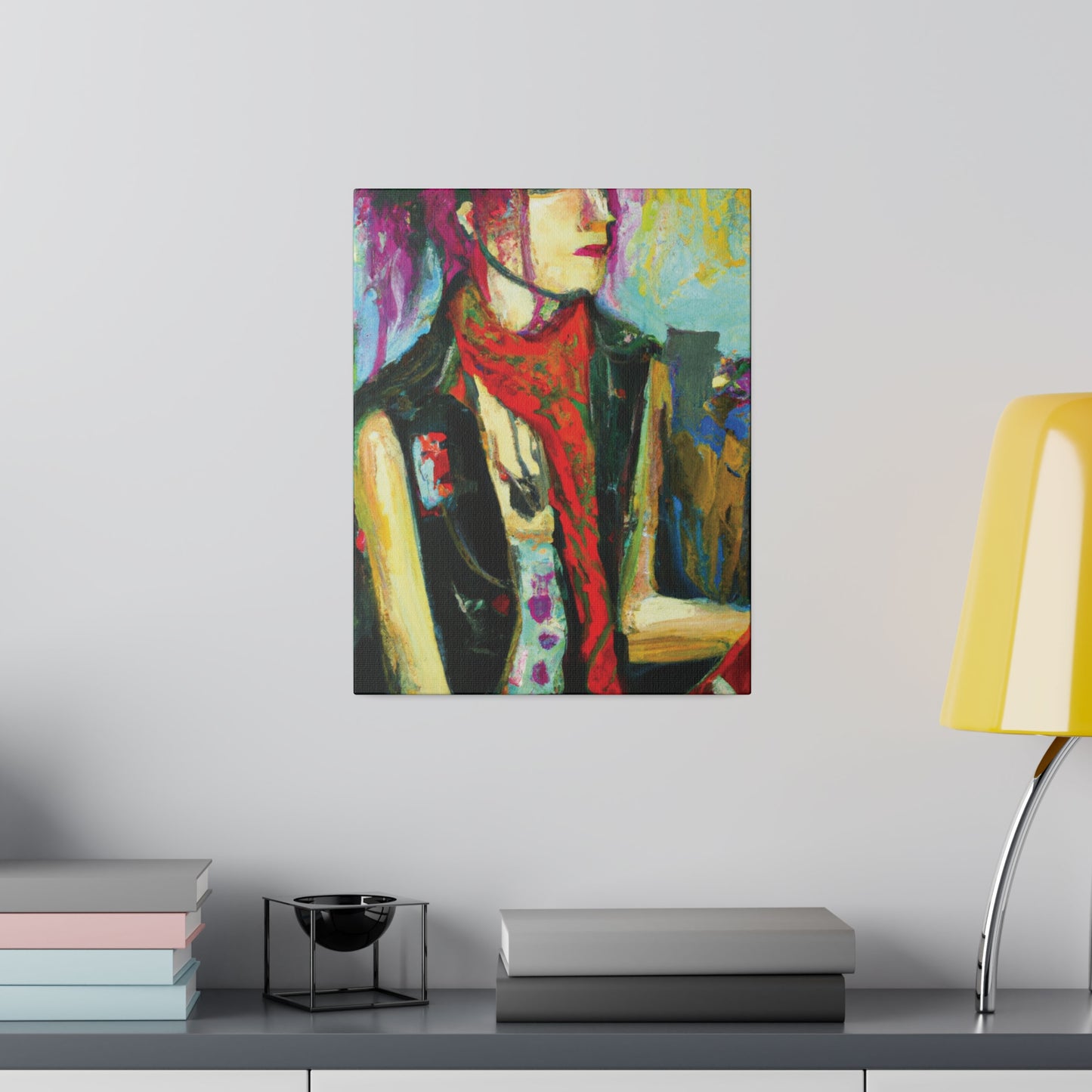 9141P - Rockstar Oil Painting Style Print | Poster | Home Decor | Wall Art | Music Art | Canvas