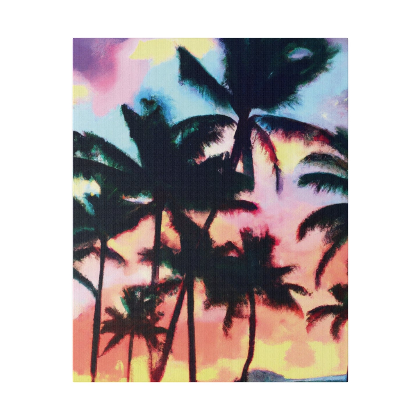 5231V - Miami Beach Sunset Painting Print | Miami | Beach | Sunset | Poster | Home Decor | Wall Art | Canvas