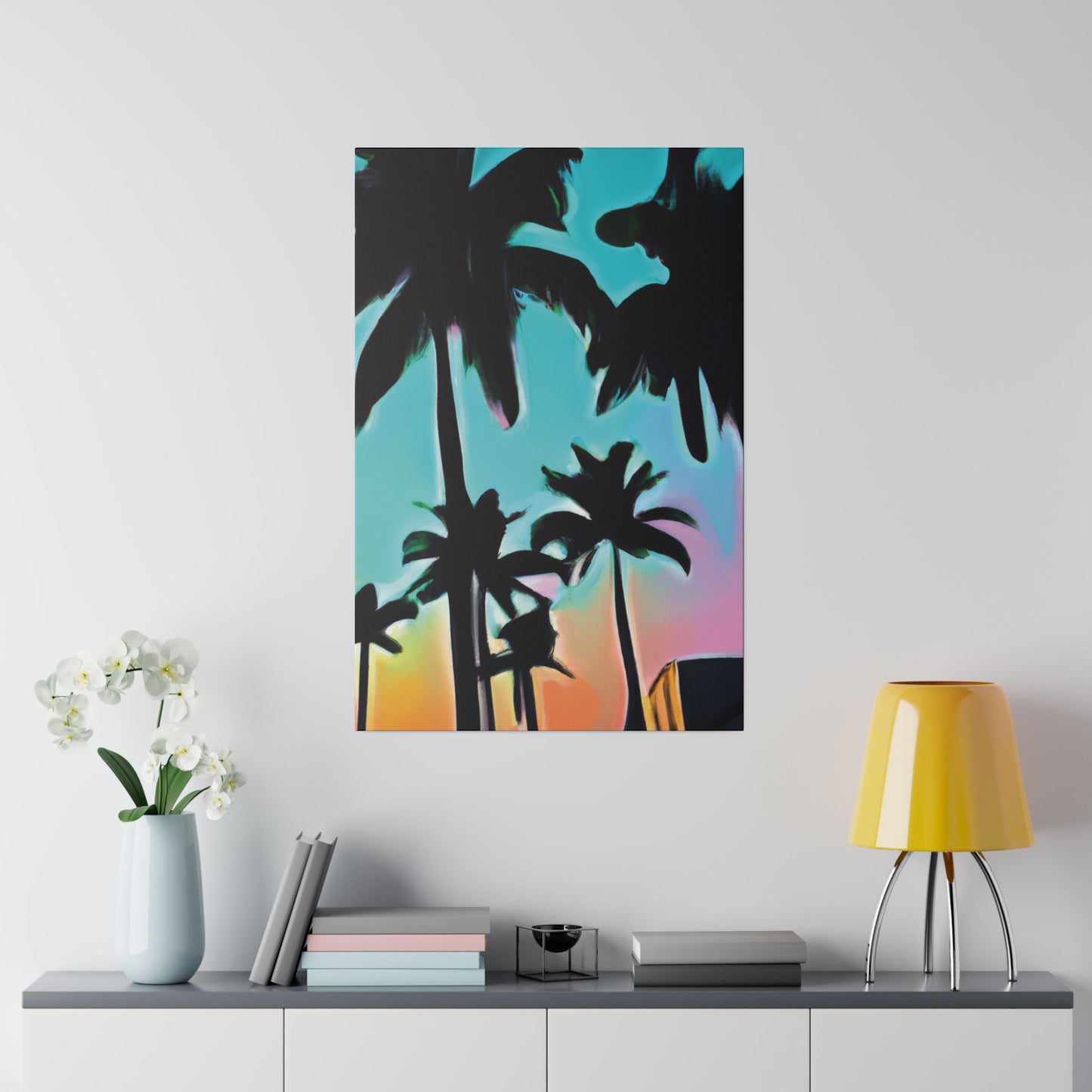 5491X - Miami Beach Sunset Painting Print | Miami | Beach | Sunset | Poster | Home Decor | Wall Art | Canvas