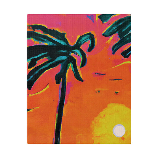 7273U - Miami Beach Sunset Painting Print | Miami | Beach | Sunset | Poster | Home Decor | Wall Art | Canvas