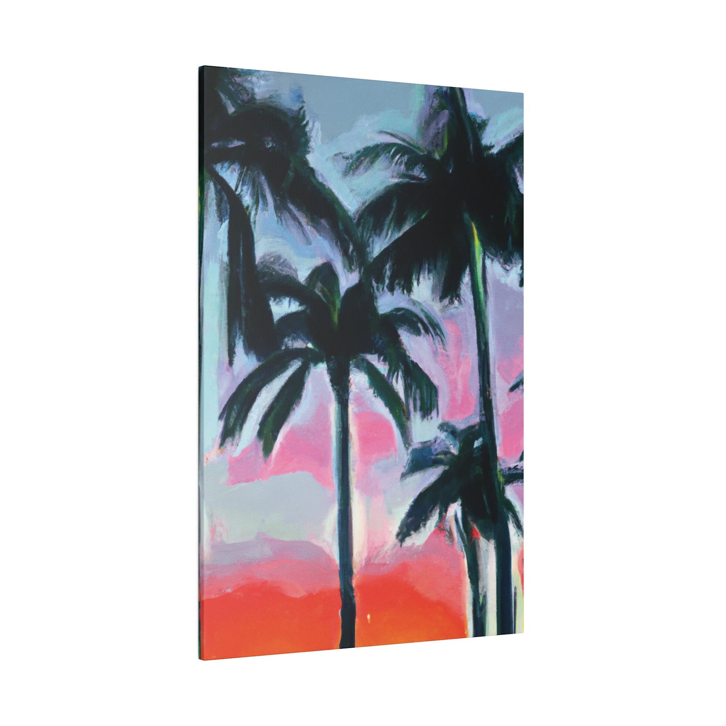 7629F - Miami Beach Sunset Painting Print | Miami | Beach | Sunset | Poster | Home Decor | Wall Art | Canvas