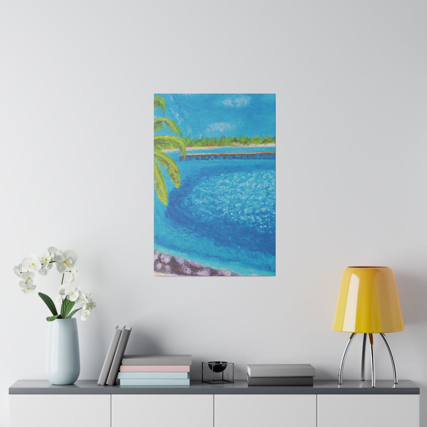 9462U - Bahamas Ocean Painting Print | Bahamas | Ocean | Beach | Poster | Home Decor | Wall Art | Canvas