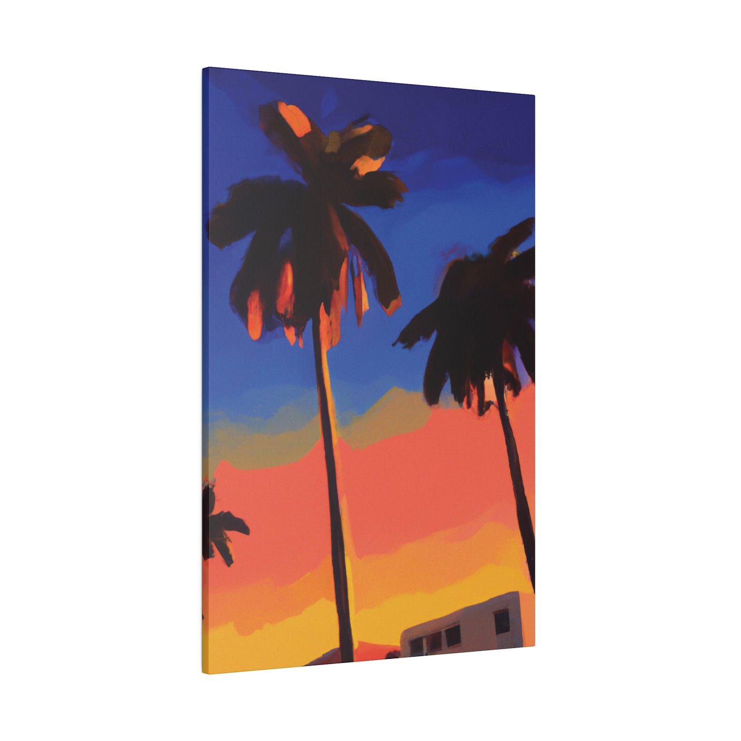 9562Q - Miami Beach Sunset Painting Print | Miami | Beach | Sunset | Poster | Home Decor | Wall Art | Canvas