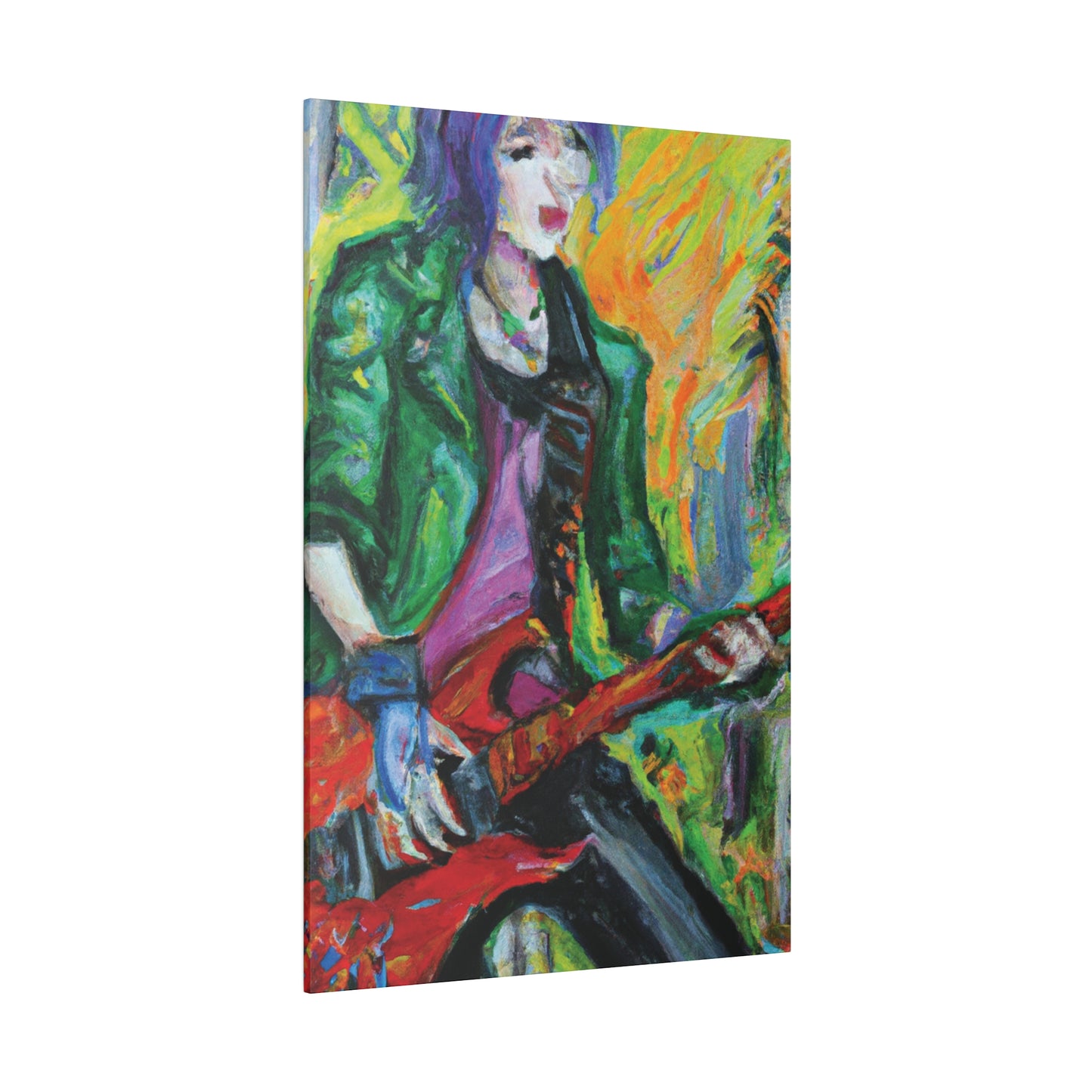 8272F - Rockstar Oil Painting Style Print | Poster | Home Decor | Wall Art | Music Art | Canvas