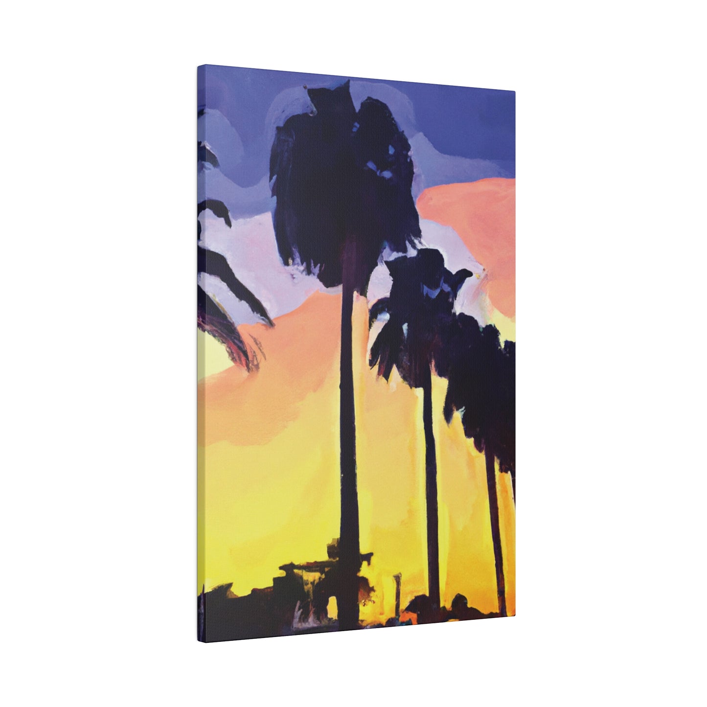 8023Y - Miami Beach Sunset Painting Print | Miami | Beach | Sunset | Poster | Home Decor | Wall Art | Canvas