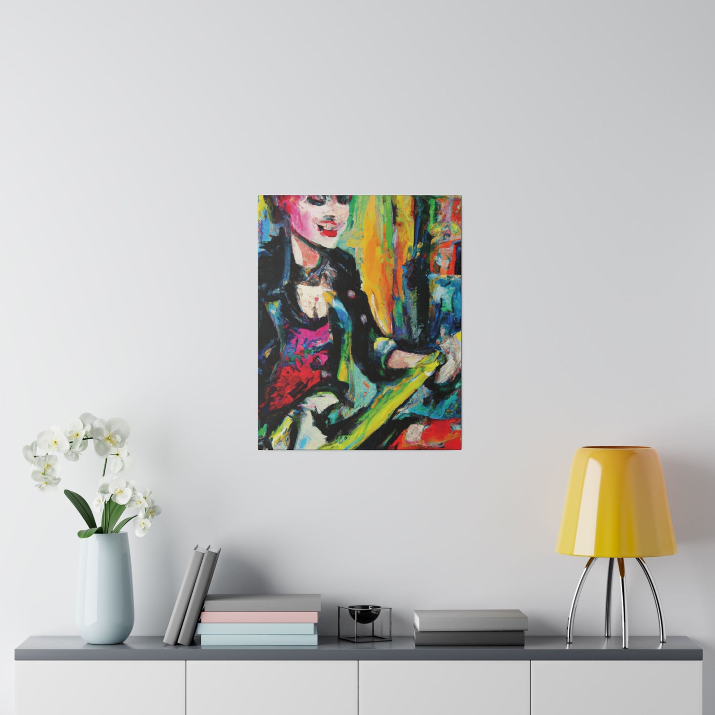 2784T - Rockstar Oil Painting Style Print | Poster | Home Decor | Wall Art | Music Art | Canvas