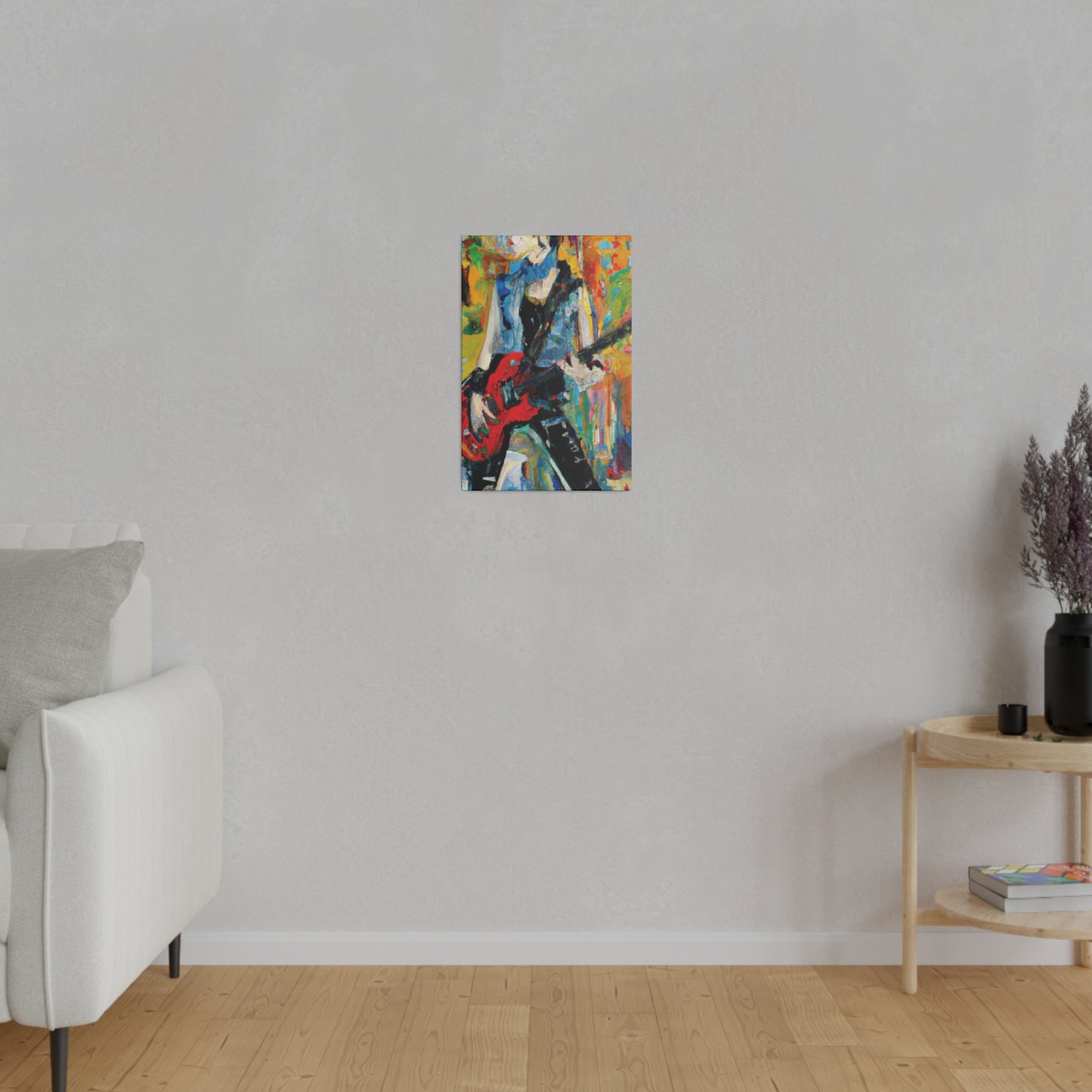 4721P - Rockstar Oil Painting Style Print | Poster | Home Decor | Wall Art | Music Art | Canvas