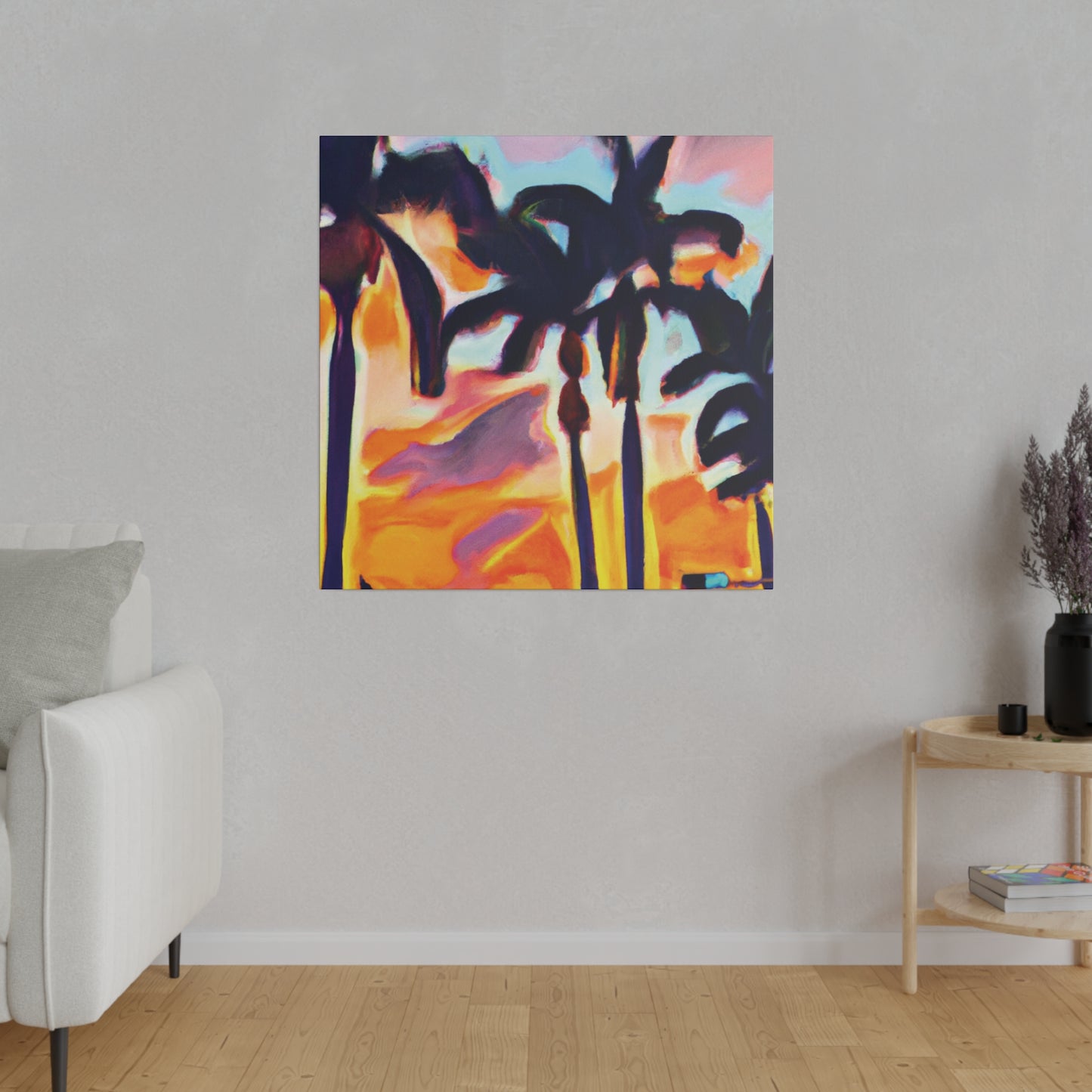 9435K - Miami Beach Sunset Painting Print | Miami | Beach | Sunset | Poster | Home Decor | Wall Art | Canvas