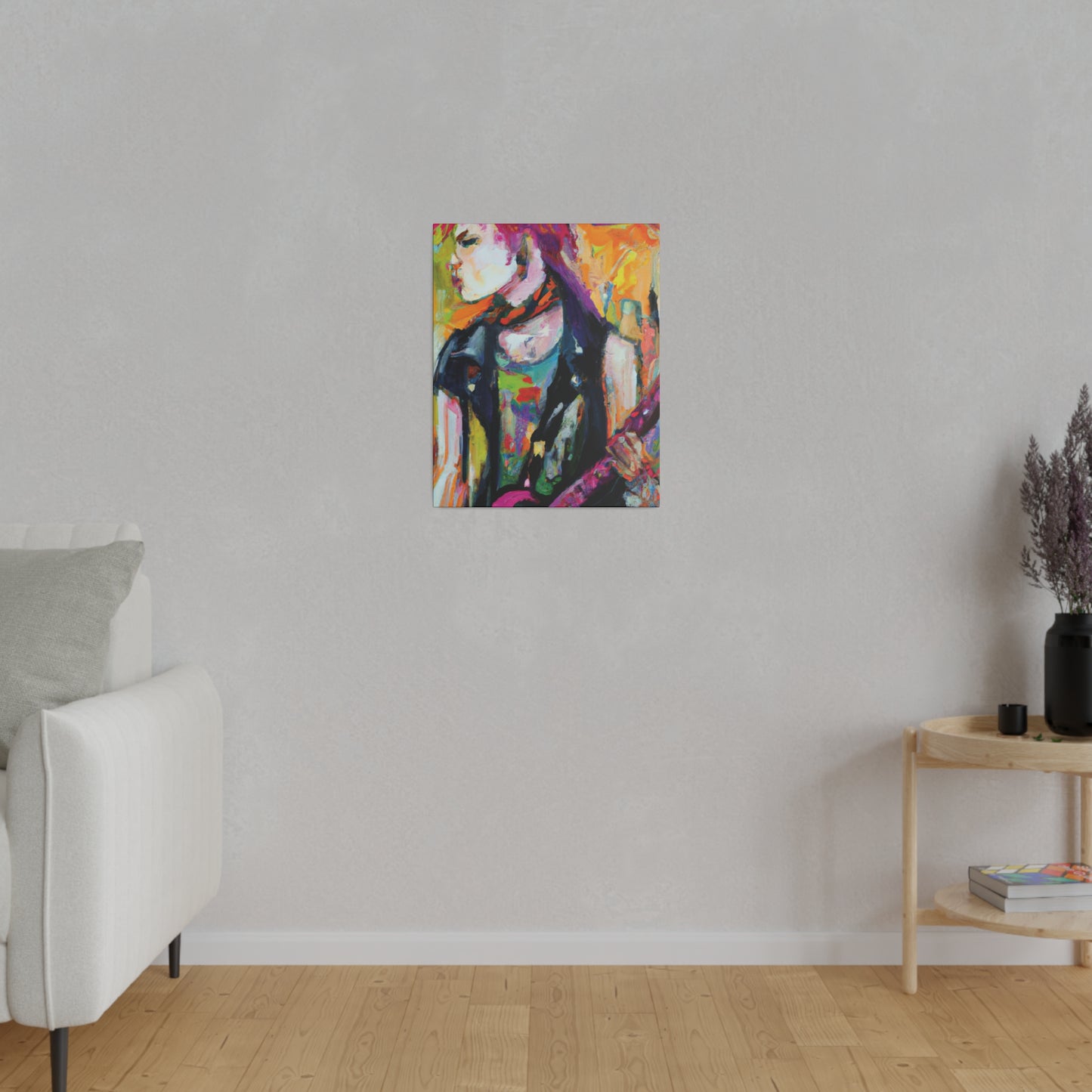 1138X - Rockstar Oil Painting Style Print | Poster | Home Decor | Wall Art | Music Art | Canvas