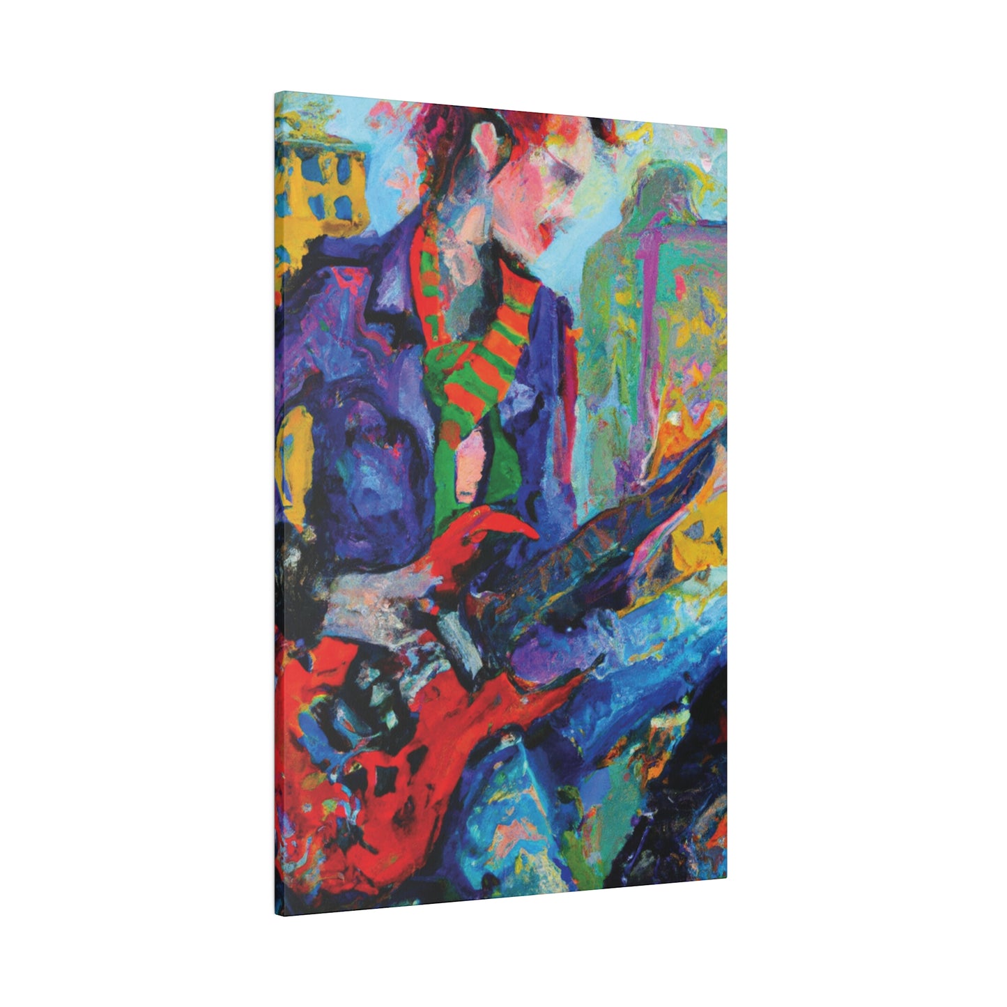 5227E - Rockstar Oil Painting Style Print | Poster | Home Decor | Wall Art | Music Art | Canvas