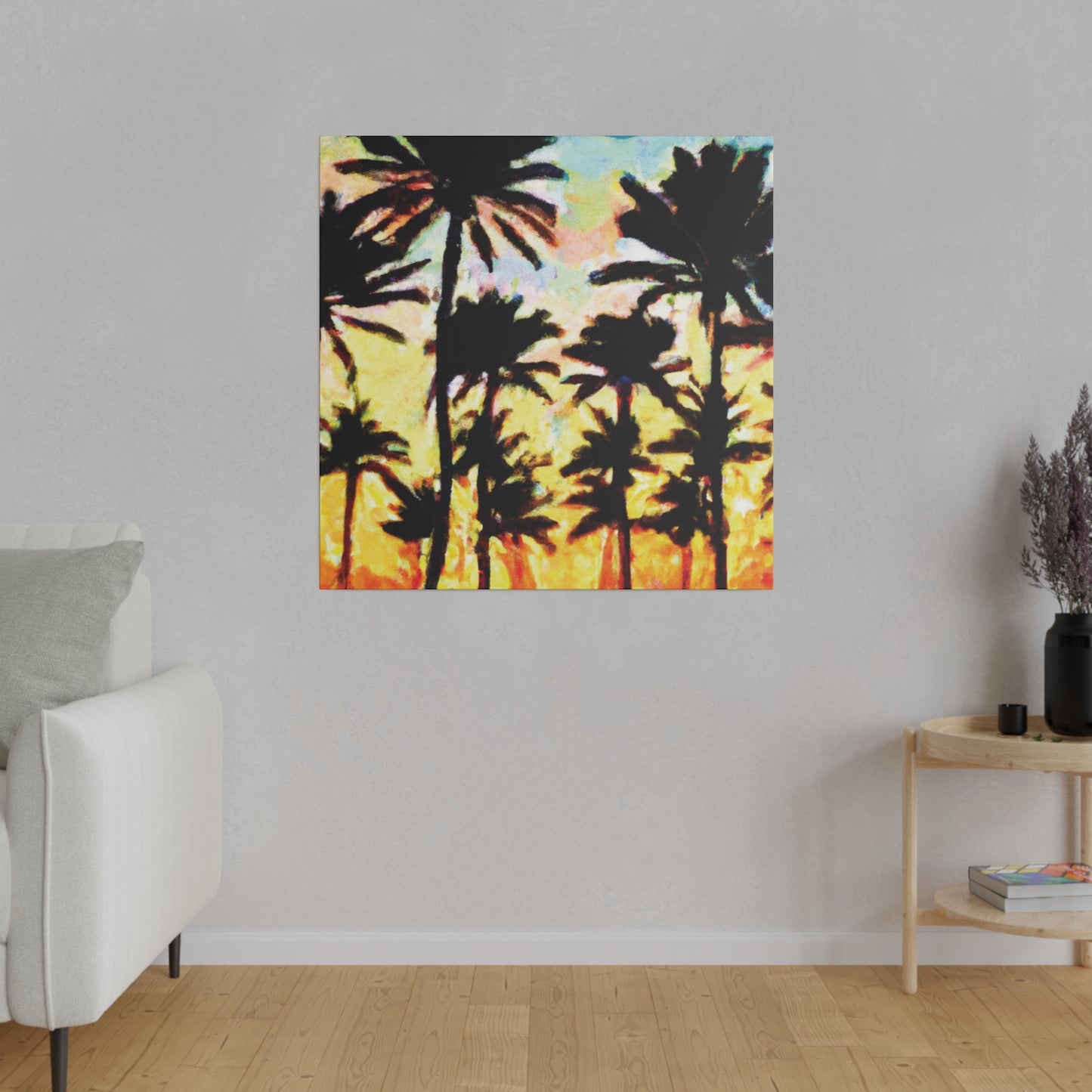 4555V - Miami Beach Sunset Painting Print | Miami | Beach | Sunset | Poster | Home Decor | Wall Art | Canvas