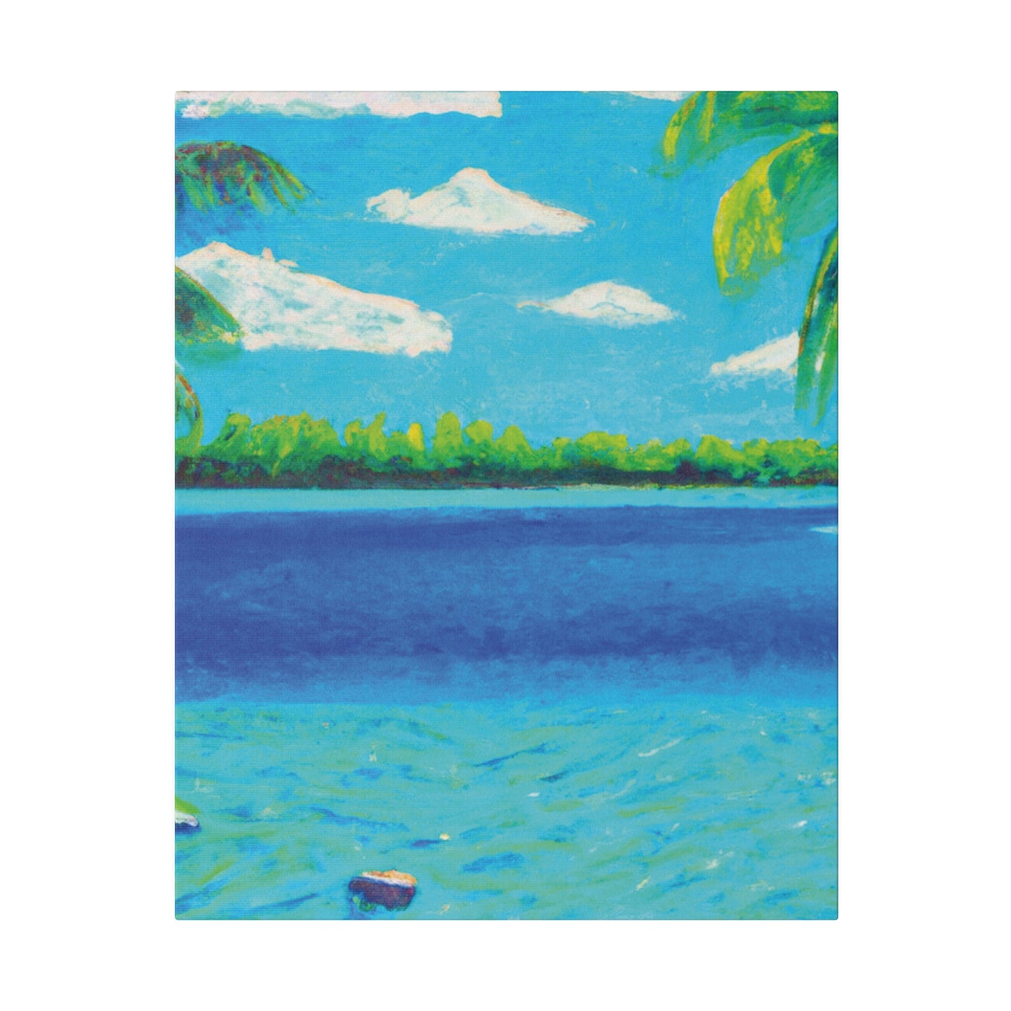 4513K - Bahamas Ocean Painting Print | Bahamas | Ocean | Beach | Poster | Home Decor | Wall Art | Canvas