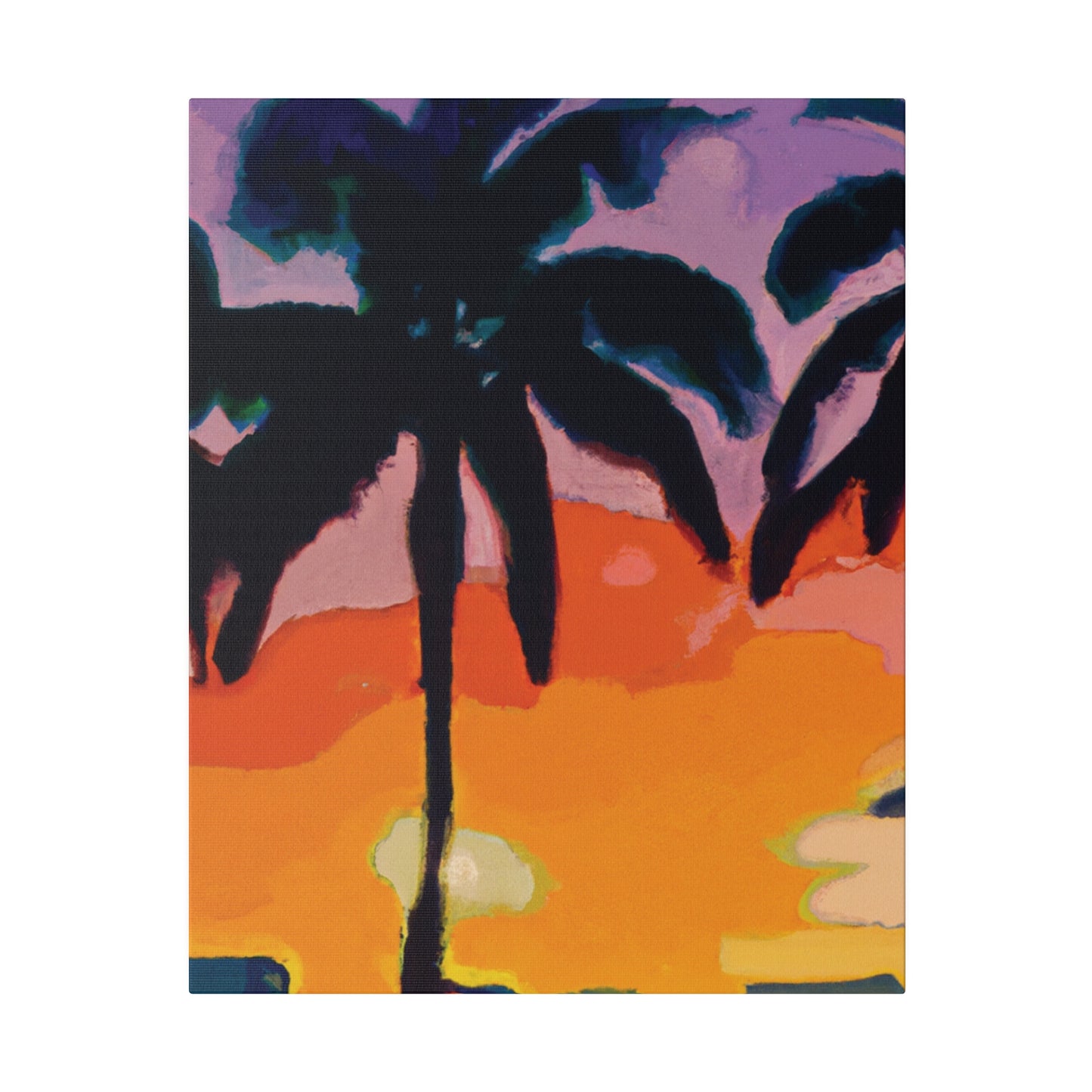 7875Z - Miami Beach Sunset Painting Print | Miami | Beach | Sunset | Poster | Home Decor | Wall Art | Canvas