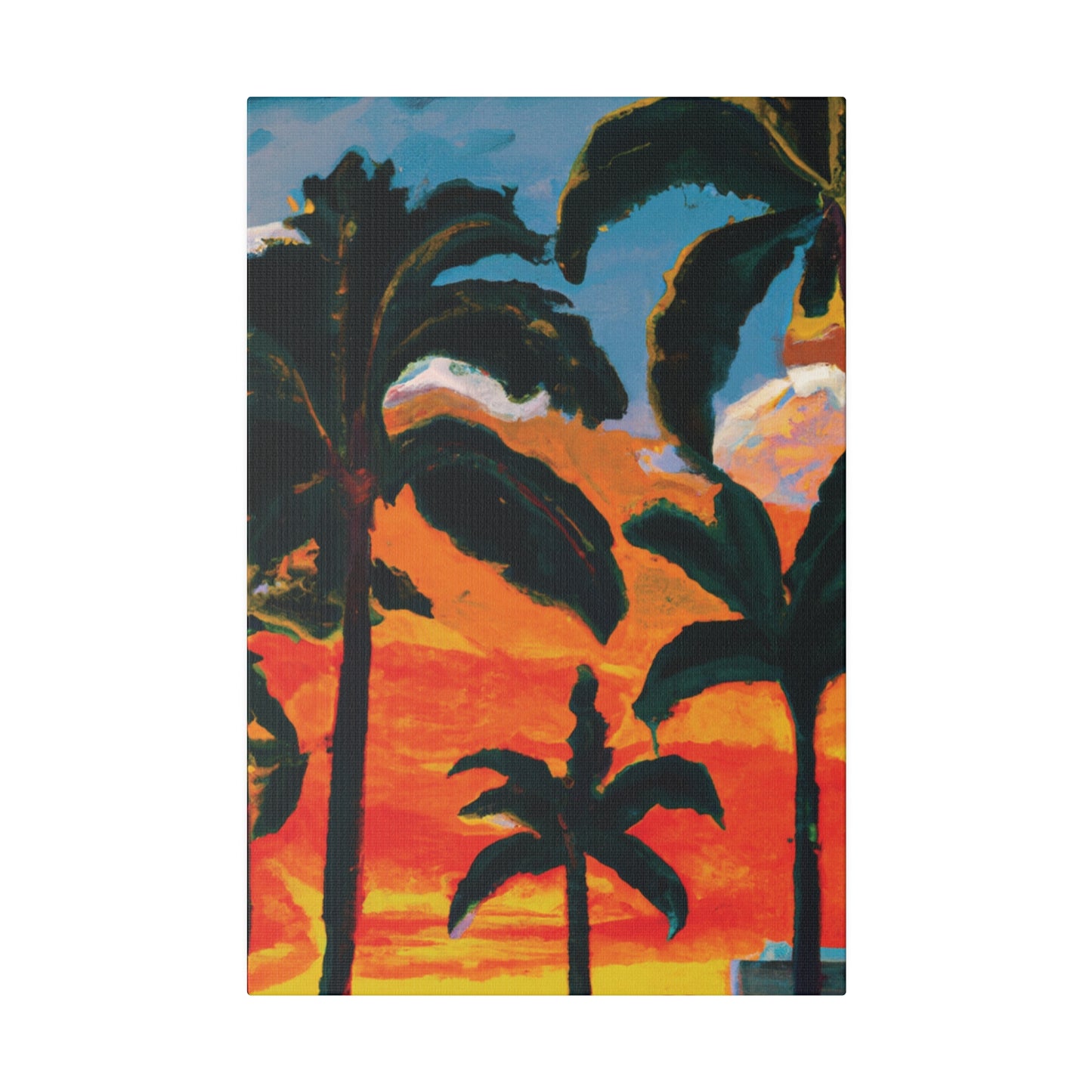 3782G - Miami Beach Sunset Painting Print | Miami | Beach | Sunset | Poster | Home Decor | Wall Art | Canvas