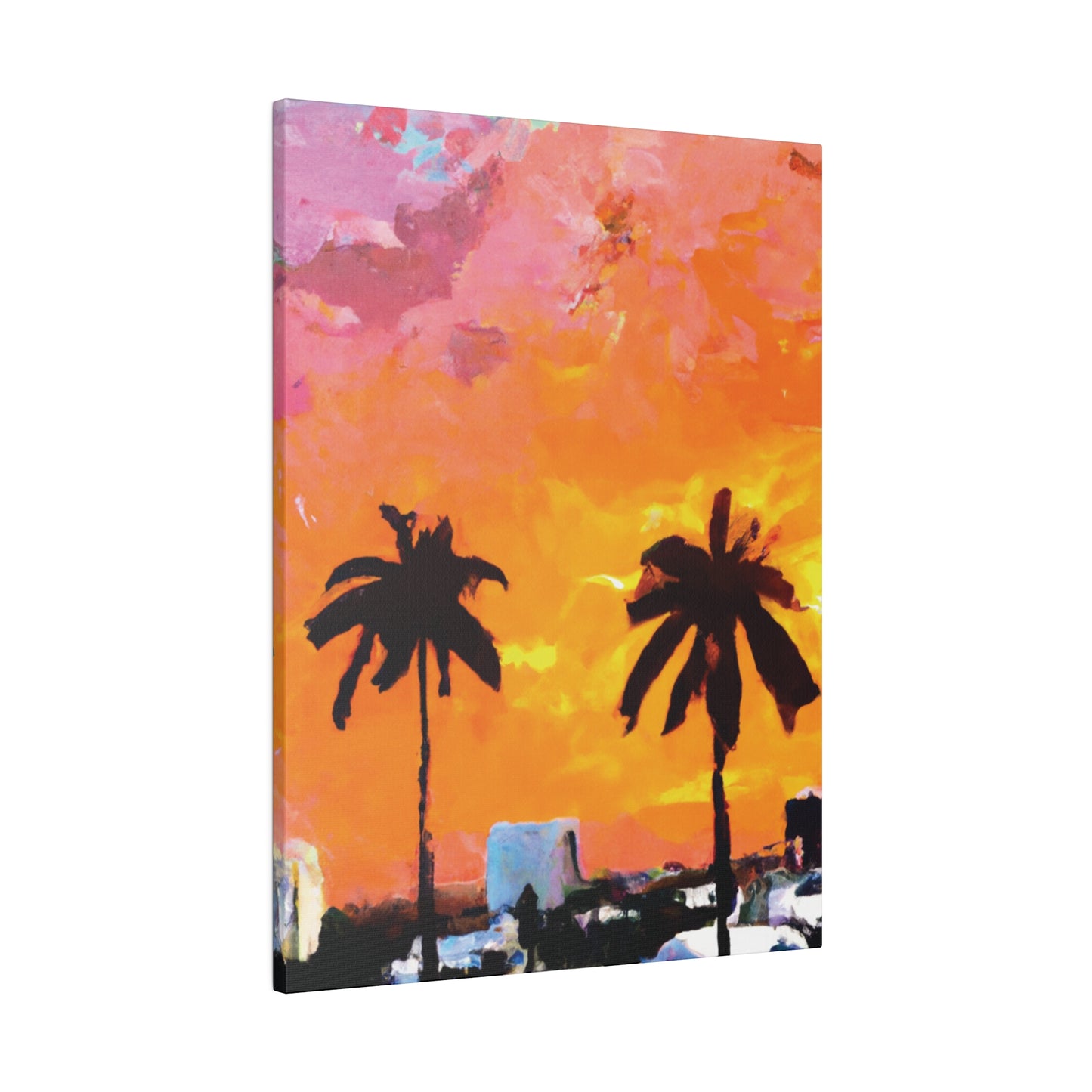 2759A - Miami Beach Sunset Painting Print | Miami | Beach | Sunset | Poster | Home Decor | Wall Art | Canvas