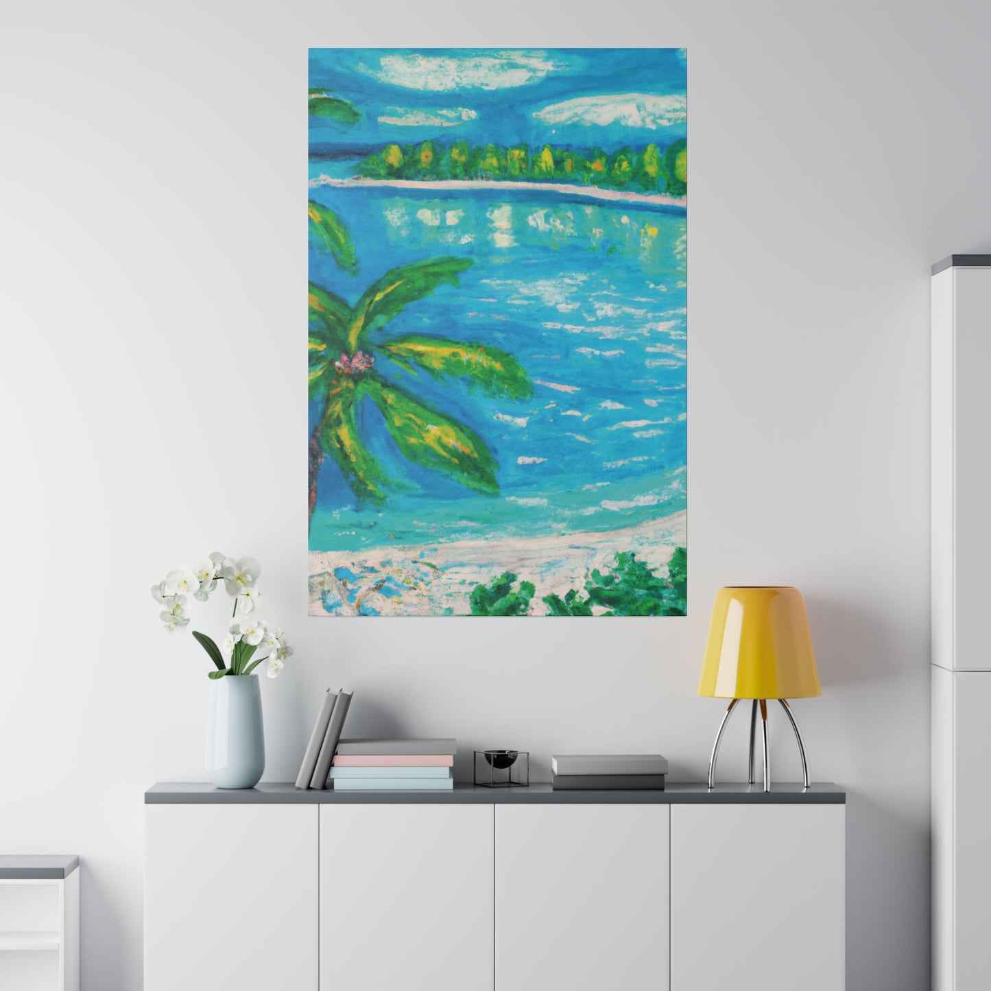 8776T - Bahamas Ocean Painting Print | Bahamas | Ocean | Beach | Poster | Home Decor | Wall Art | Canvas