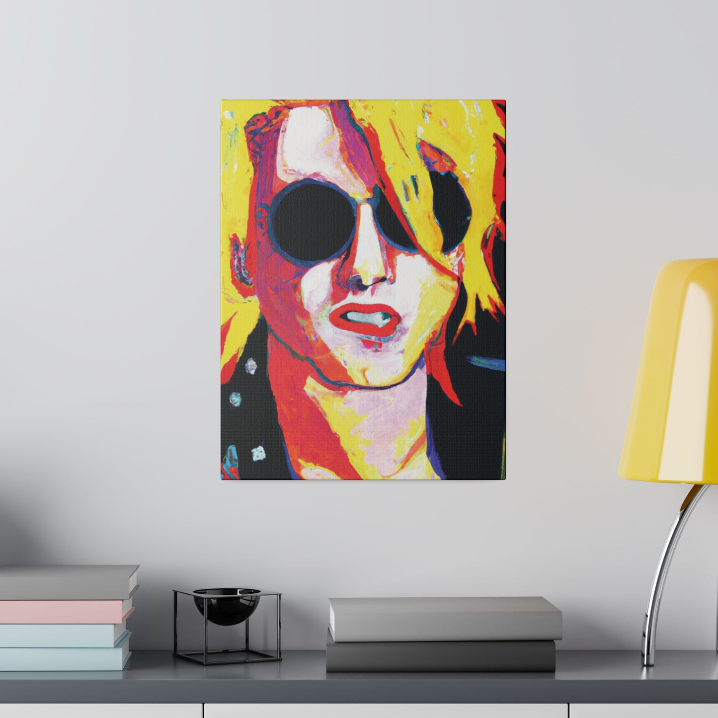 4786R - Rockstar Painting Print | Face | Abstract | Poster | Home Decor | Wall Art | Music Art | Canvas