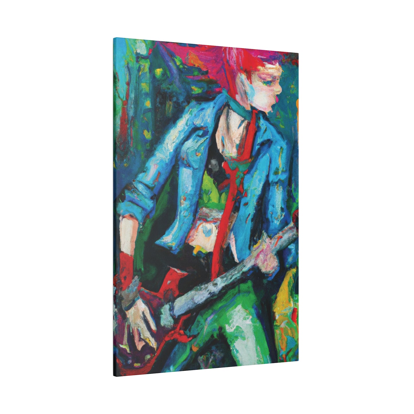 6775F - Rockstar Oil Painting Style Print | Poster | Home Decor | Wall Art | Music Art | Canvas