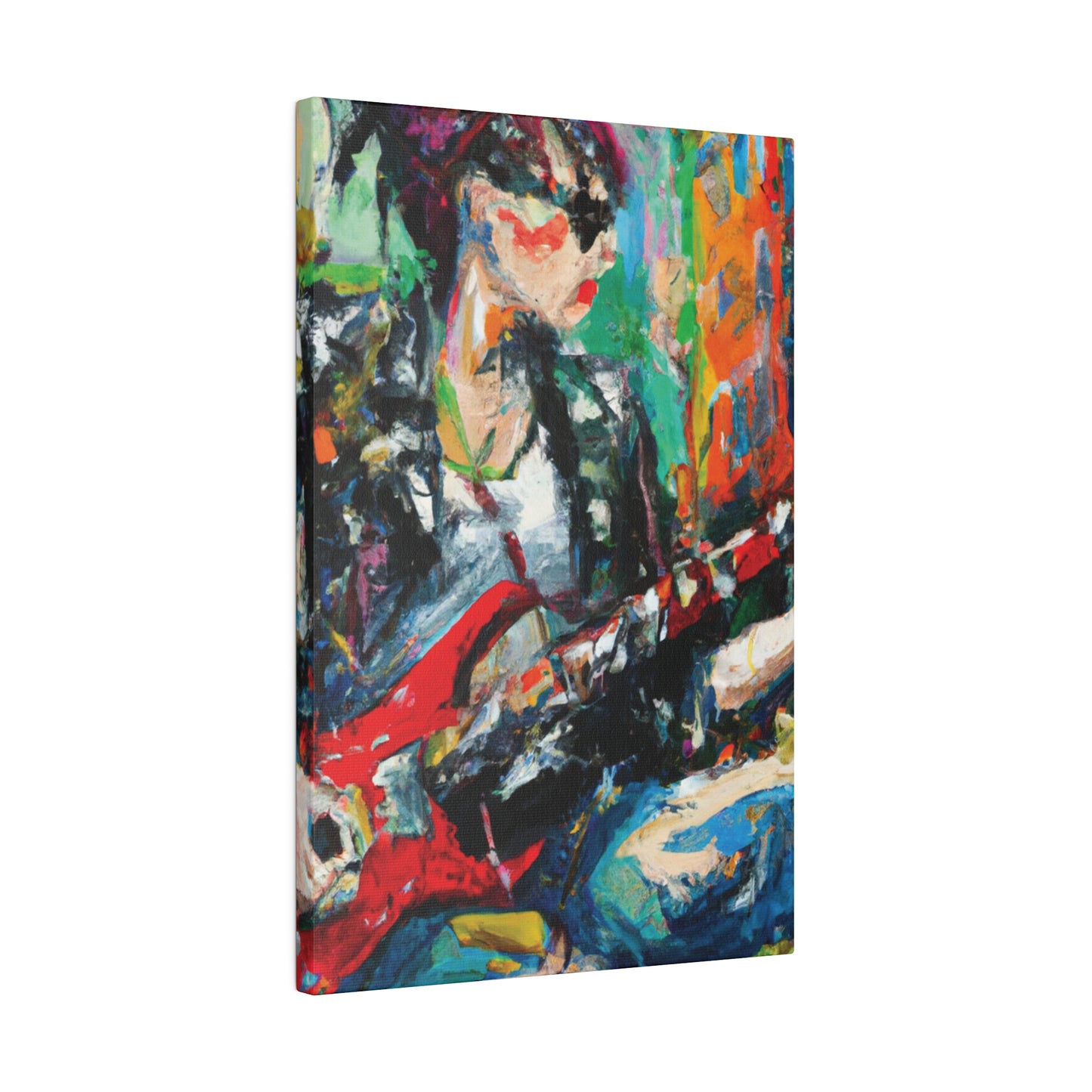 8390L - Rockstar Oil Painting Style Print | Poster | Home Decor | Wall Art | Music Art | Canvas