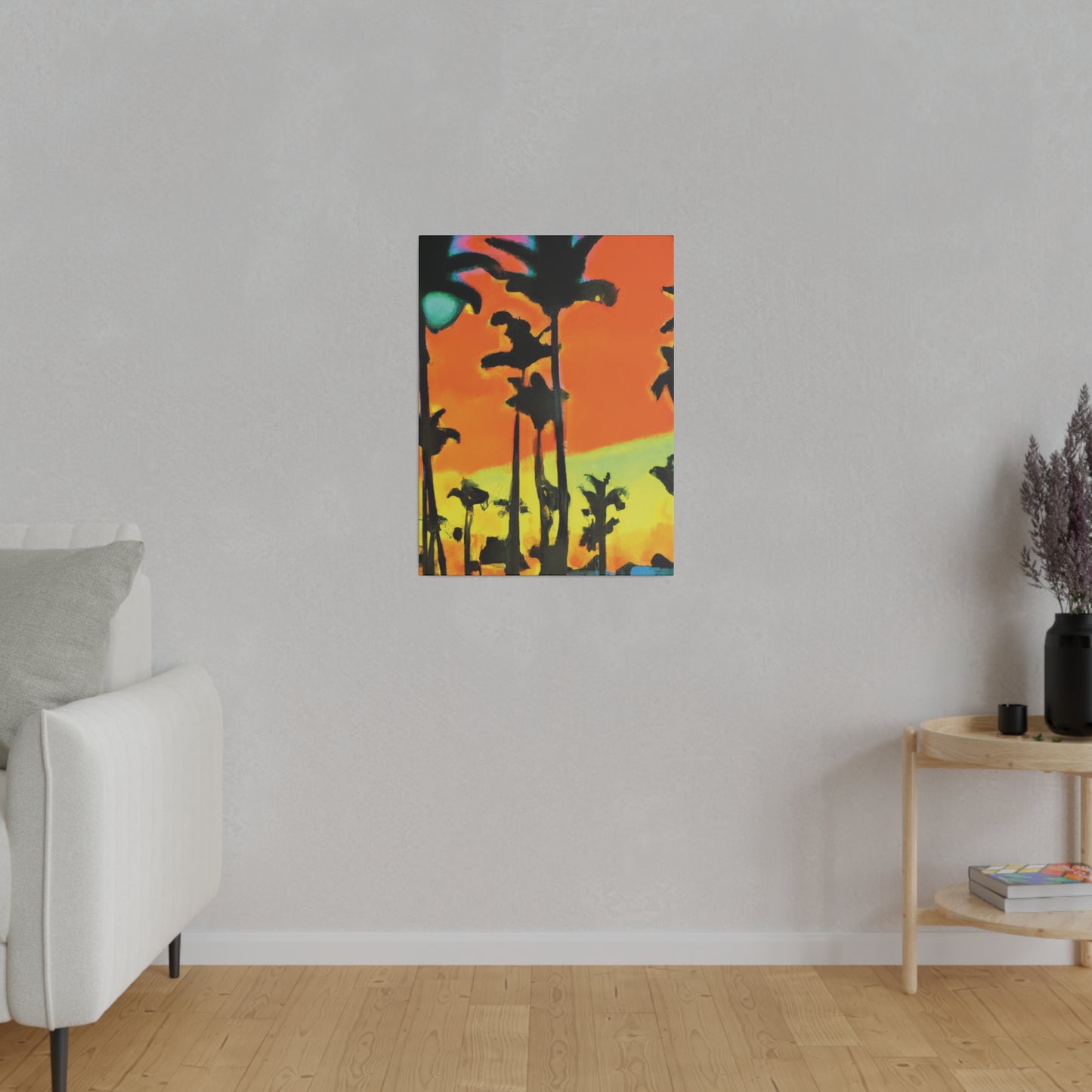 6096Q - Miami Beach Sunset Painting Print | Miami | Beach | Sunset | Poster | Home Decor | Wall Art | Canvas