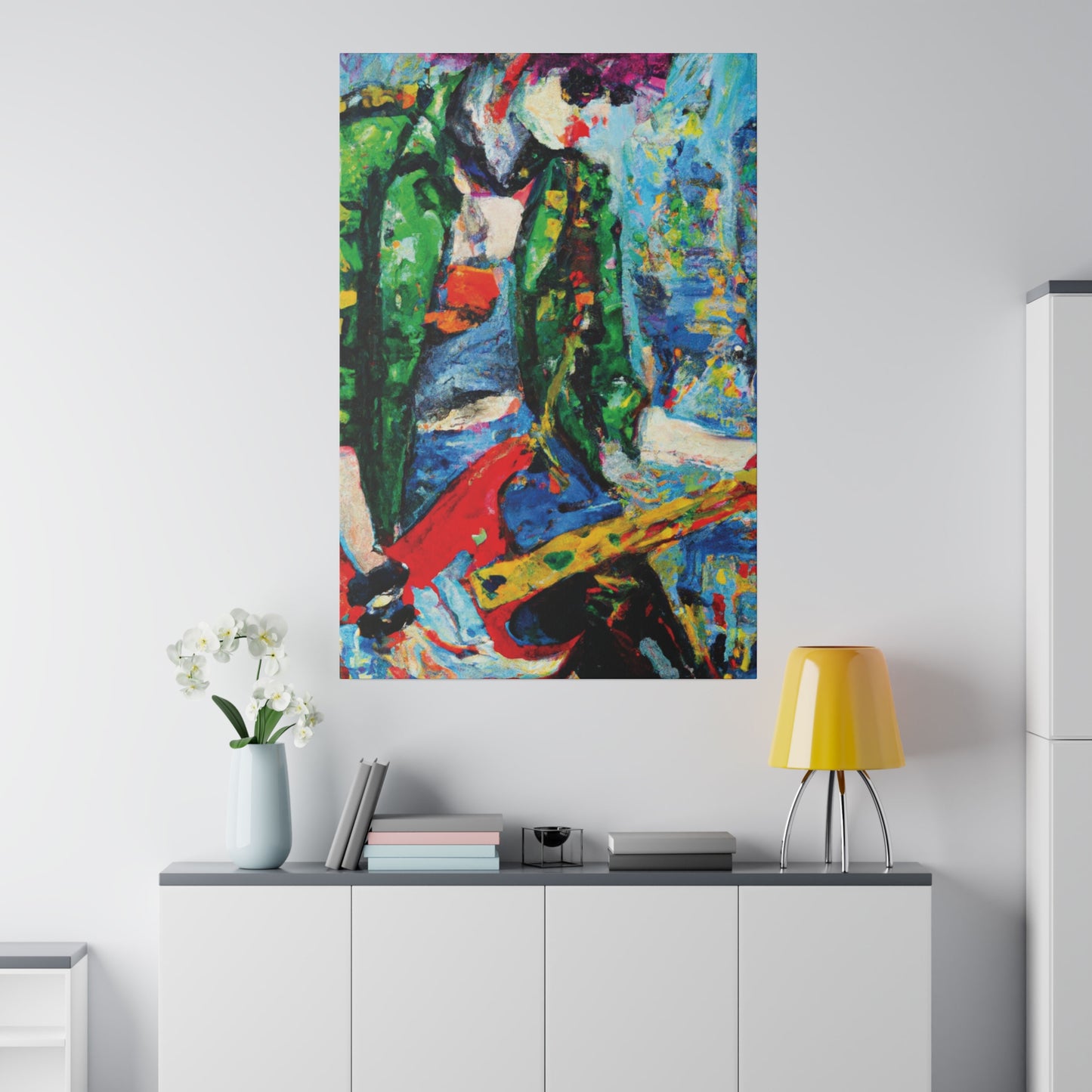 8317Z - Rockstar Oil Painting Style Print | Poster | Home Decor | Wall Art | Music Art | Canvas