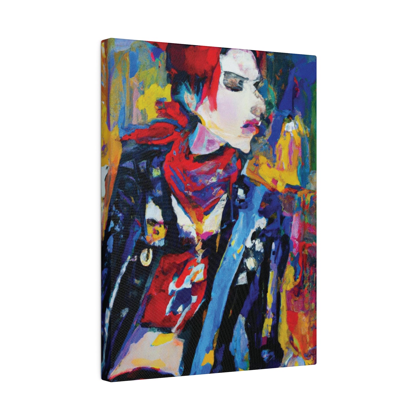 8996X - Rockstar Oil Painting Style Print | Poster | Home Decor | Wall Art | Music Art | Canvas
