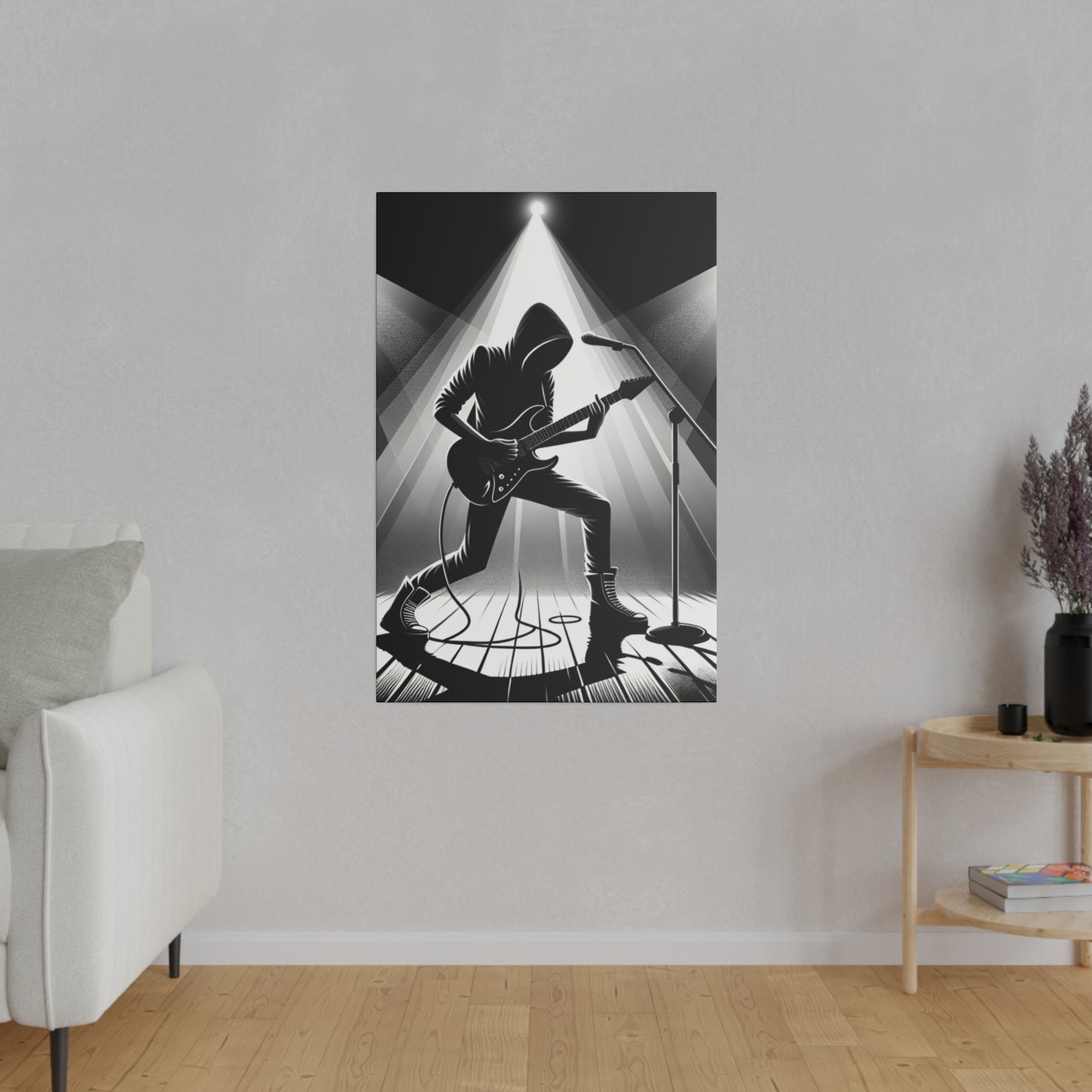 6824J - music art work, rockstar gifts, musician gift ideas, guitar art work, guitar artwork, guitar wall art canvas, playing guitar, decor