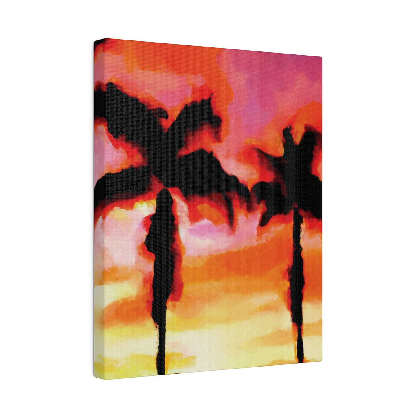 1413Q - Miami Beach Sunset Painting Print | Miami | Beach | Sunset | Poster | Home Decor | Wall Art | Canvas