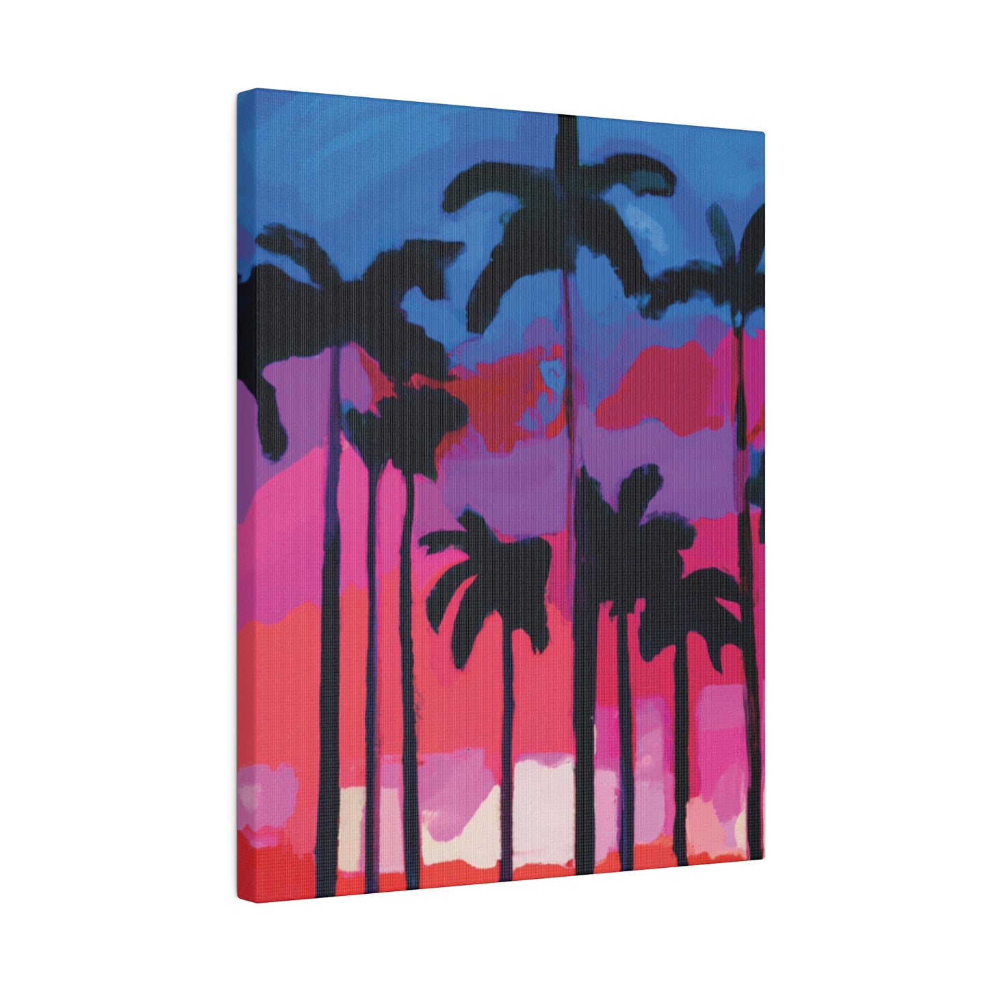 7245Y - Miami Beach Sunset Painting Print | Miami | Beach | Sunset | Poster | Home Decor | Wall Art | Canvas