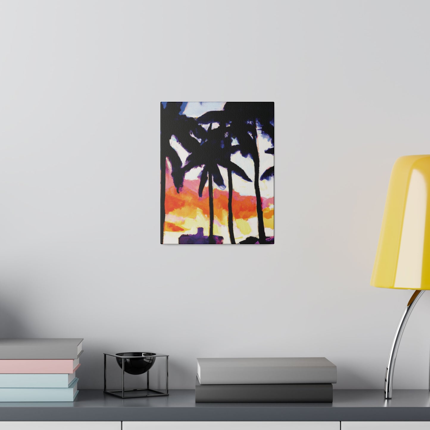 5637U - Miami Beach Sunset Painting Print | Miami | Beach | Sunset | Poster | Home Decor | Wall Art | Canvas