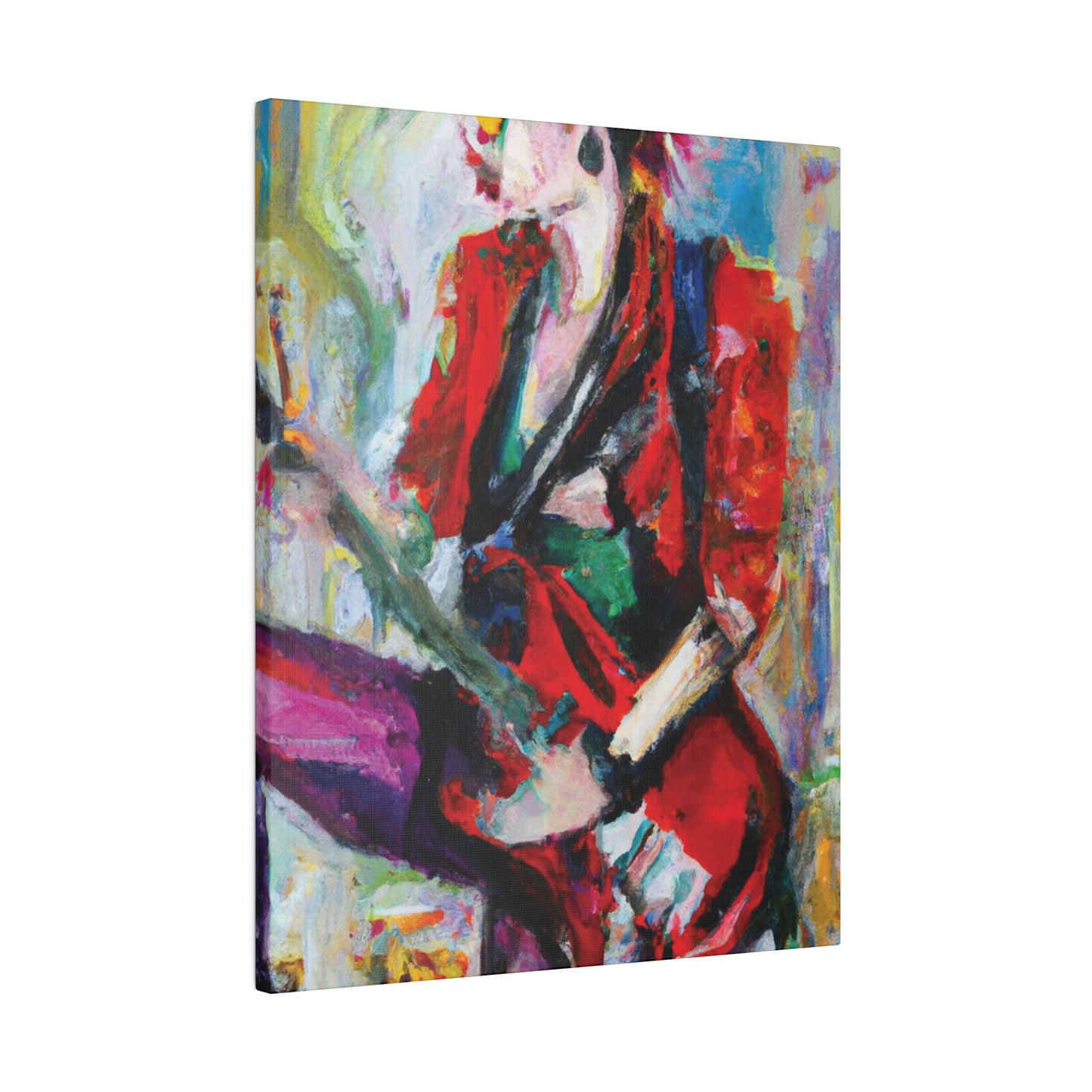 7962V - Rockstar Oil Painting Style Print | Poster | Home Decor | Wall Art | Music Art | Canvas