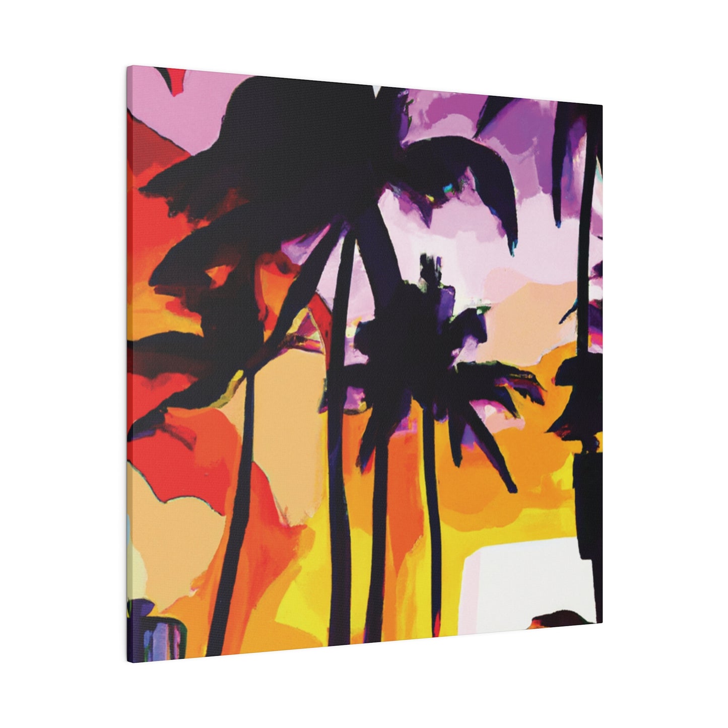 3987G - Miami Beach Sunset Painting Print | Miami | Beach | Sunset | Poster | Home Decor | Wall Art | Canvas