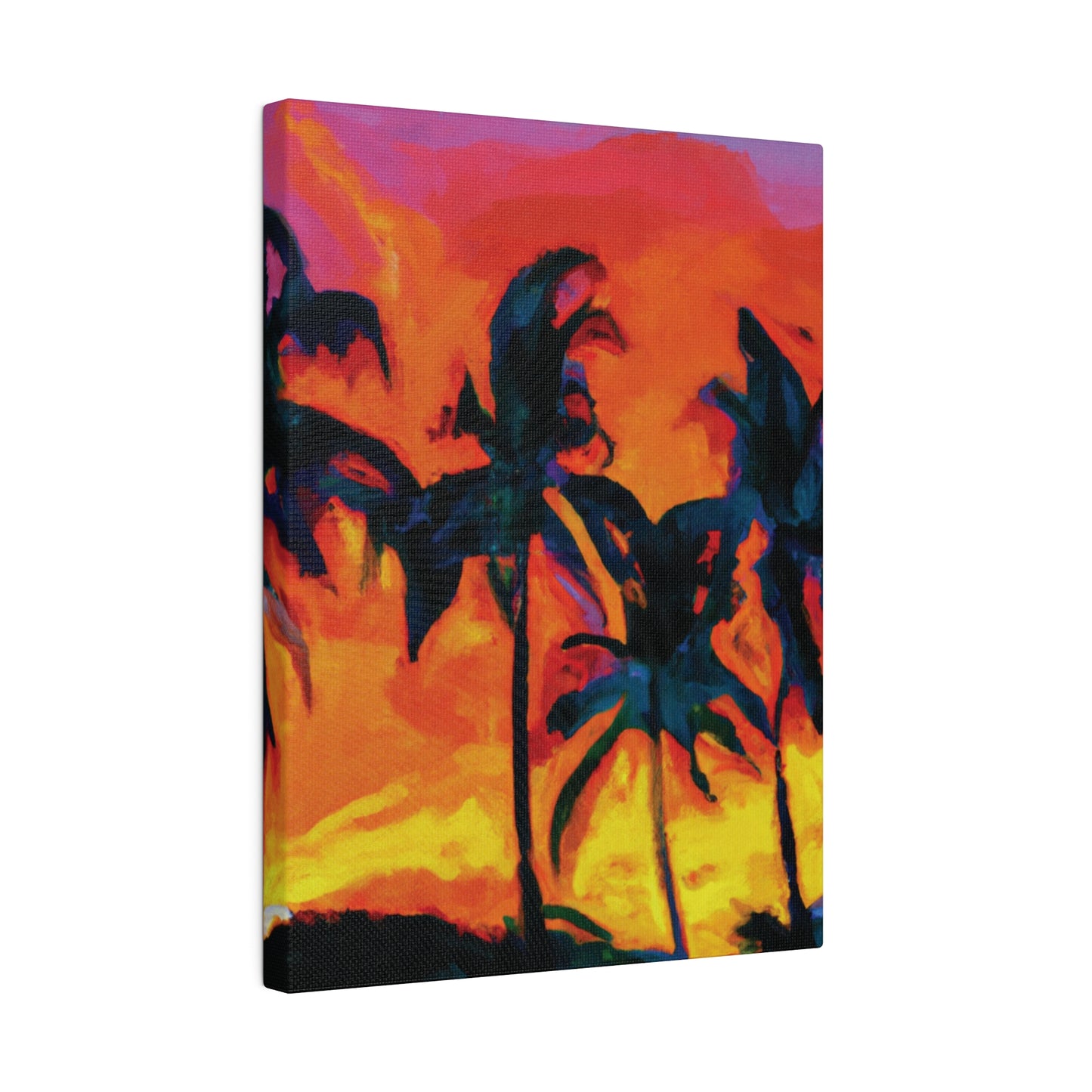 7487R - Miami Beach Sunset Painting Print | Miami | Beach | Sunset | Poster | Home Decor | Wall Art | Canvas