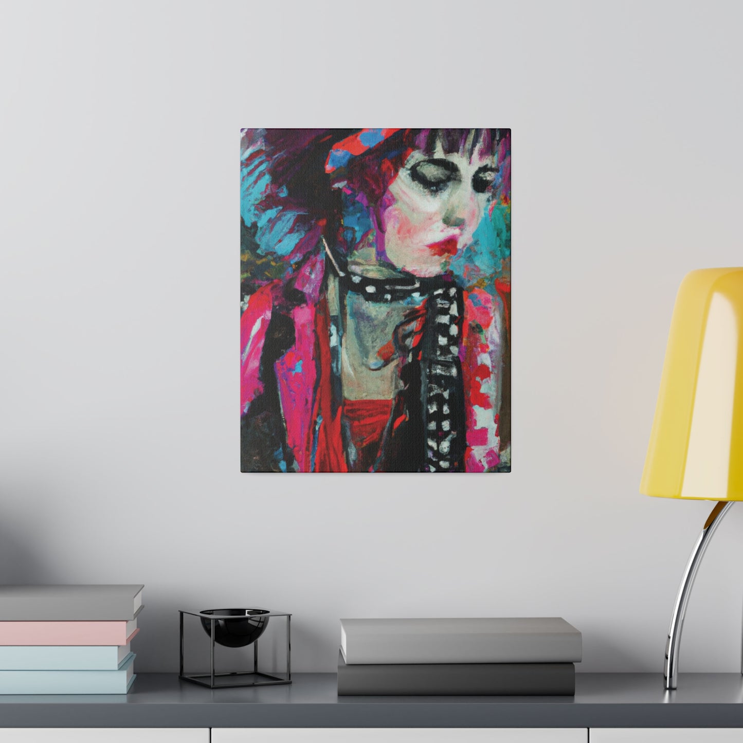 9225T - Rockstar Oil Painting Style Print | Poster | Home Decor | Wall Art | Music Art | Canvas