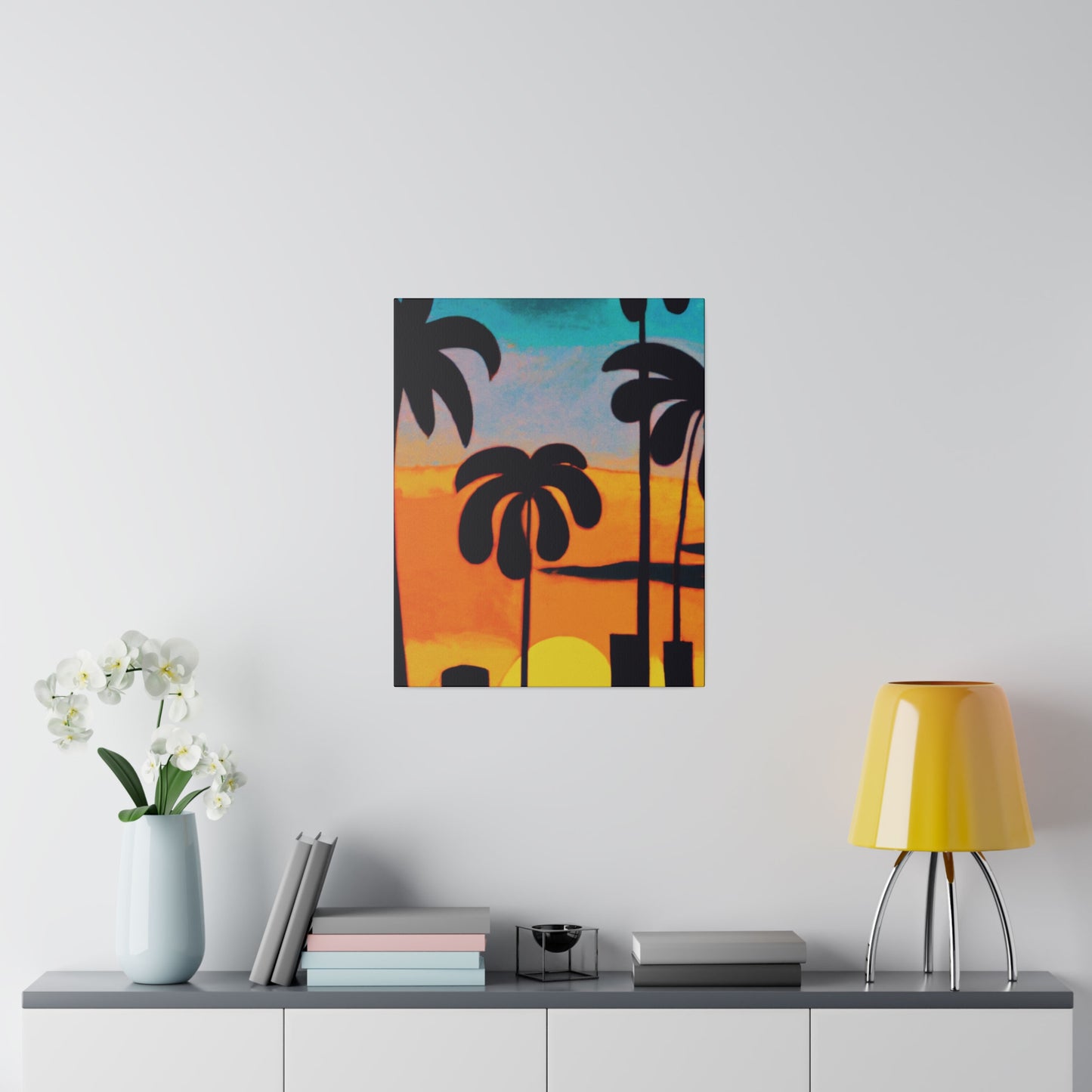 6878U - Miami Beach Sunset Painting Print | Miami | Beach | Sunset | Poster | Home Decor | Wall Art | Canvas