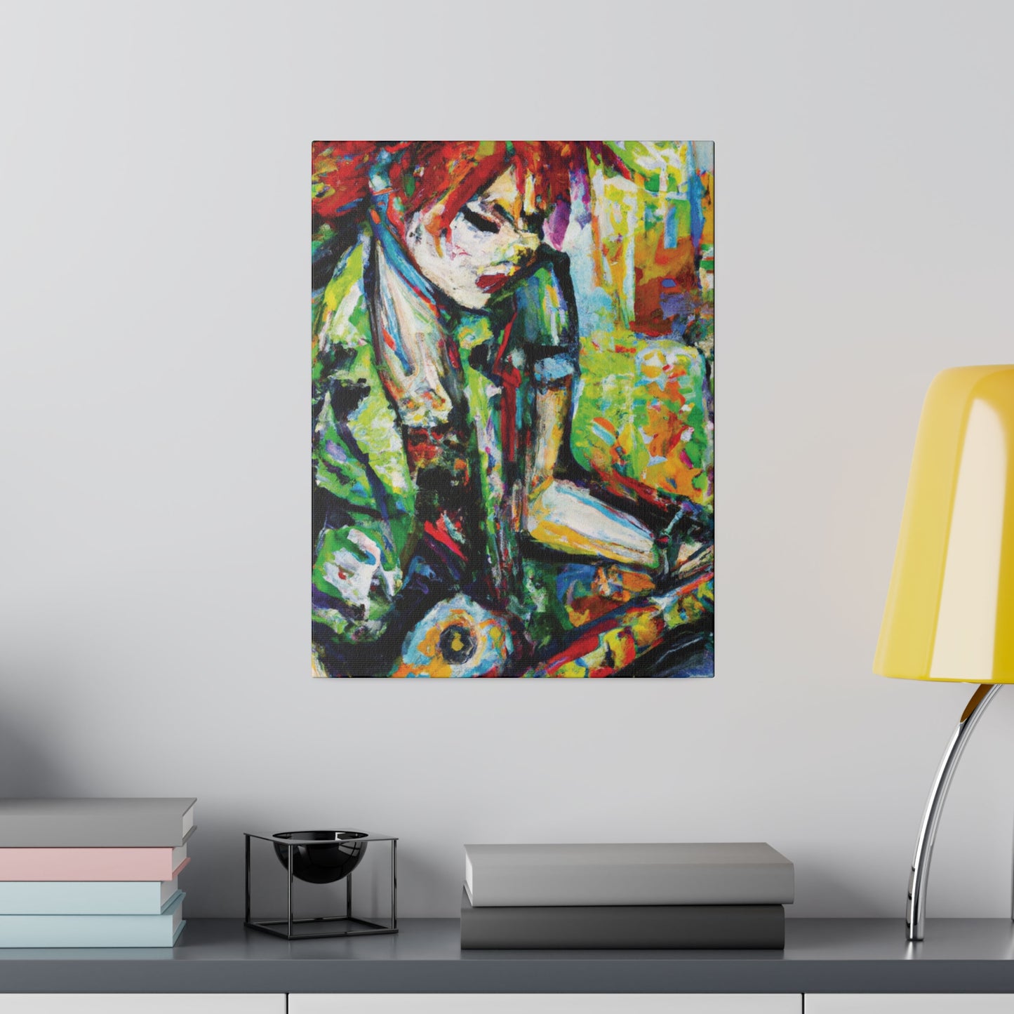 2204G - Rockstar Oil Painting Style Print | Poster | Home Decor | Wall Art | Music Art | Canvas