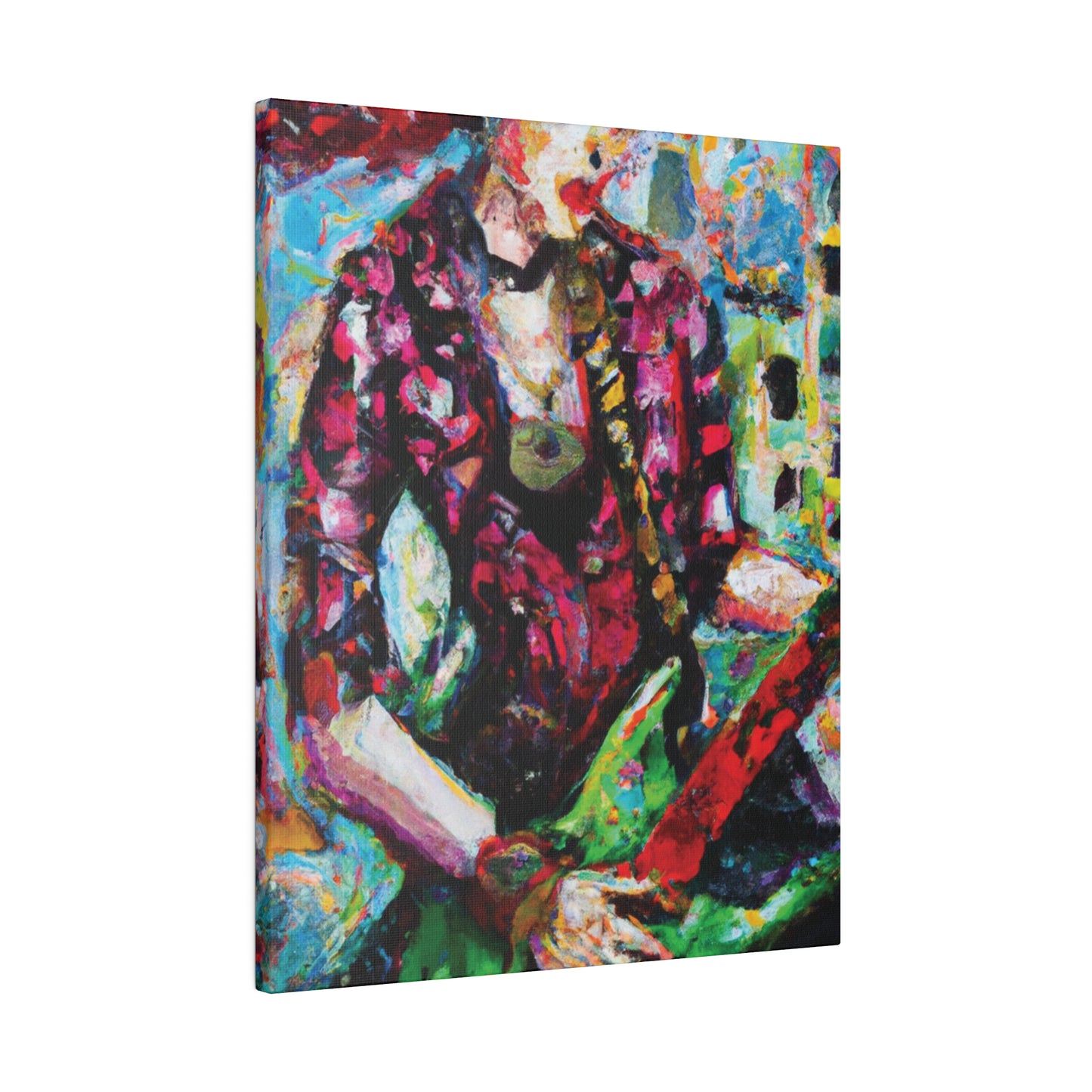 9453F - Rockstar Oil Painting Style Print | Poster | Home Decor | Wall Art | Music Art | Canvas
