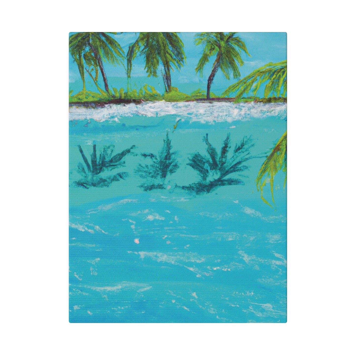 8321K - Bahamas Ocean Painting Print | Bahamas | Ocean | Beach | Poster | Home Decor | Wall Art | Canvas