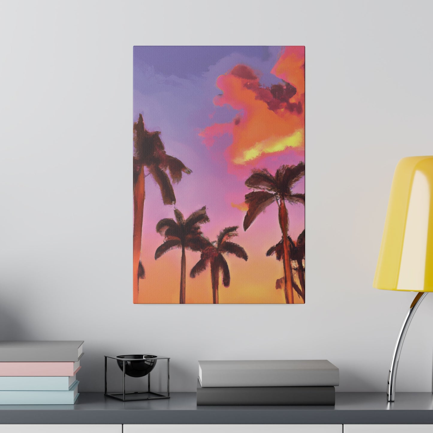 7518V - Miami Beach Sunset Painting Print | Miami | Beach | Sunset | Poster | Home Decor | Wall Art | Canvas