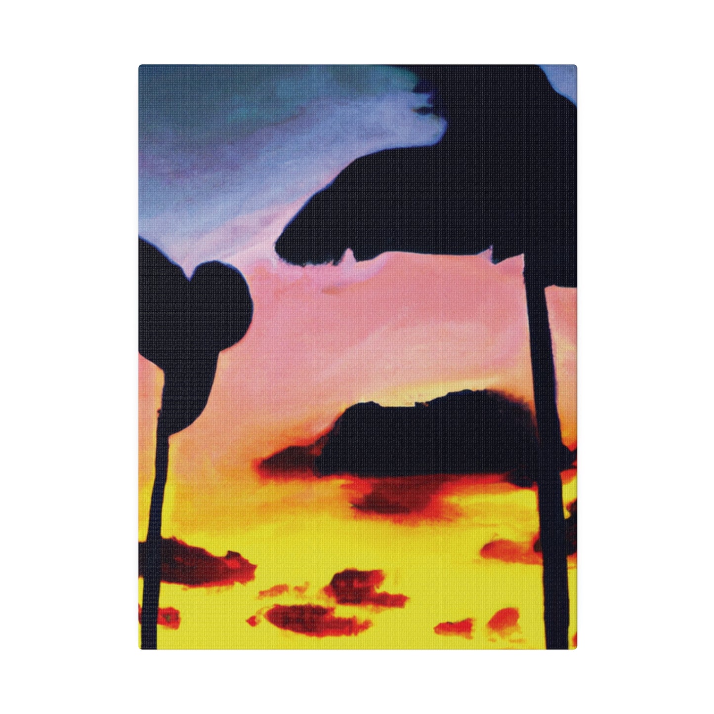 7515G - Miami Beach Sunset Painting Print | Miami | Beach | Sunset | Poster | Home Decor | Wall Art | Canvas