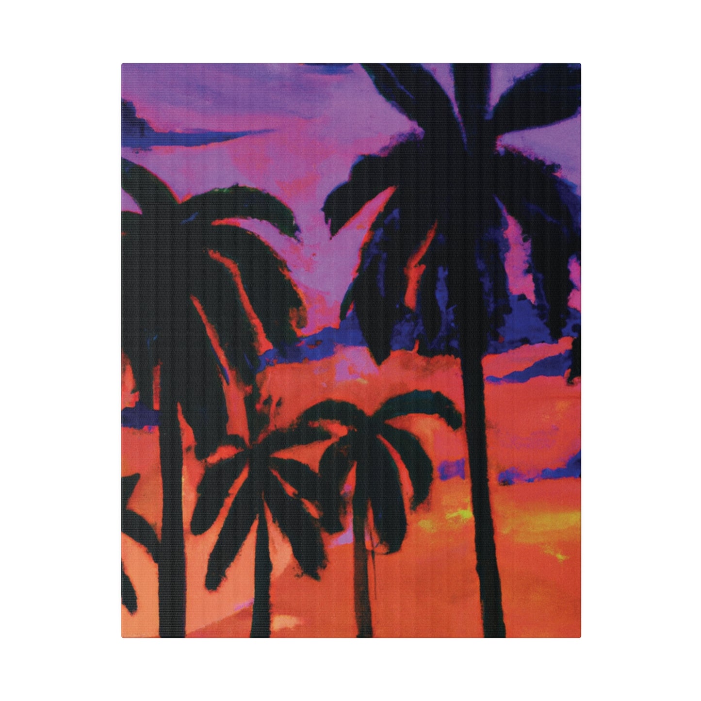 8314G - Miami Beach Sunset Painting Print | Miami | Beach | Sunset | Poster | Home Decor | Wall Art | Canvas