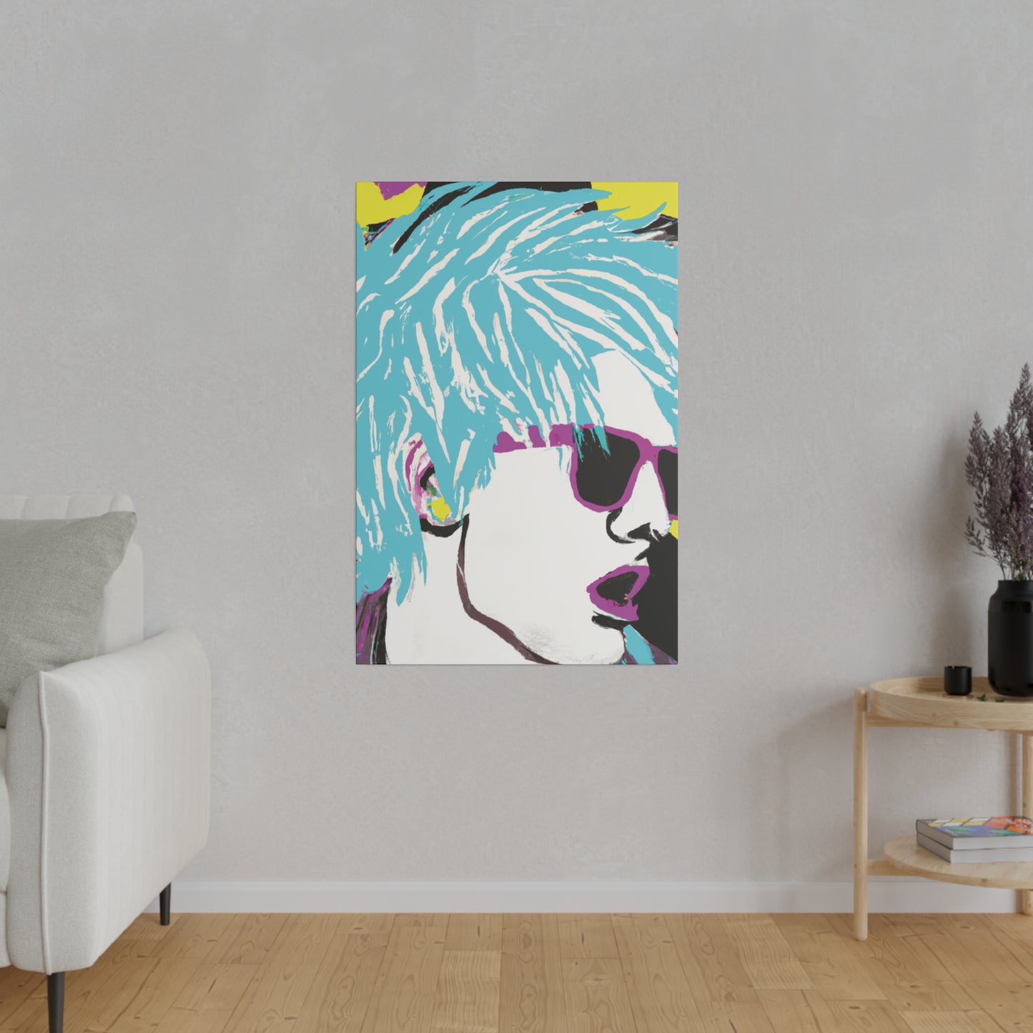 5802P - Rockstar Painting Print | Face | Abstract | Poster | Home Decor | Wall Art | Music Art | Canvas