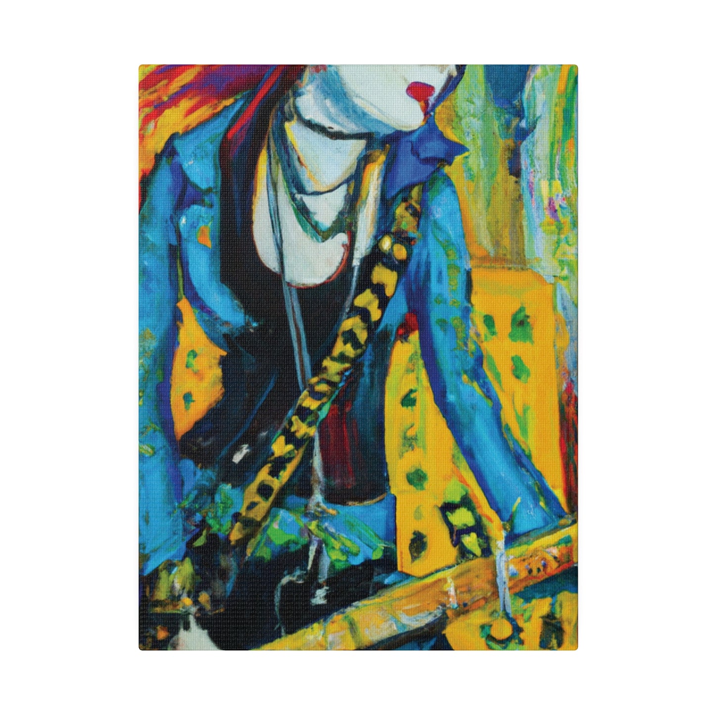 2344X - Rockstar Oil Painting Style Print | Poster | Home Decor | Wall Art | Music Art | Canvas