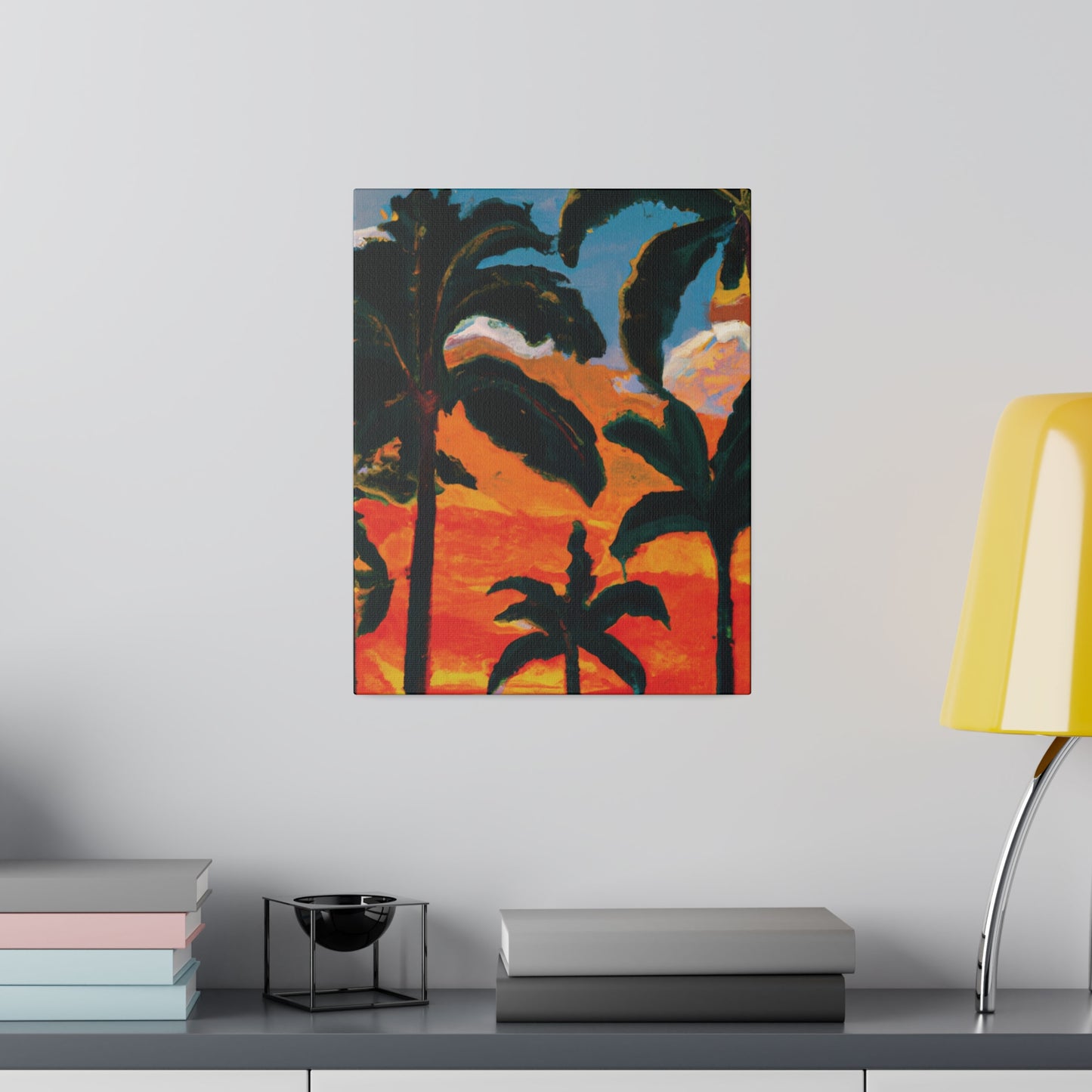 3782G - Miami Beach Sunset Painting Print | Miami | Beach | Sunset | Poster | Home Decor | Wall Art | Canvas