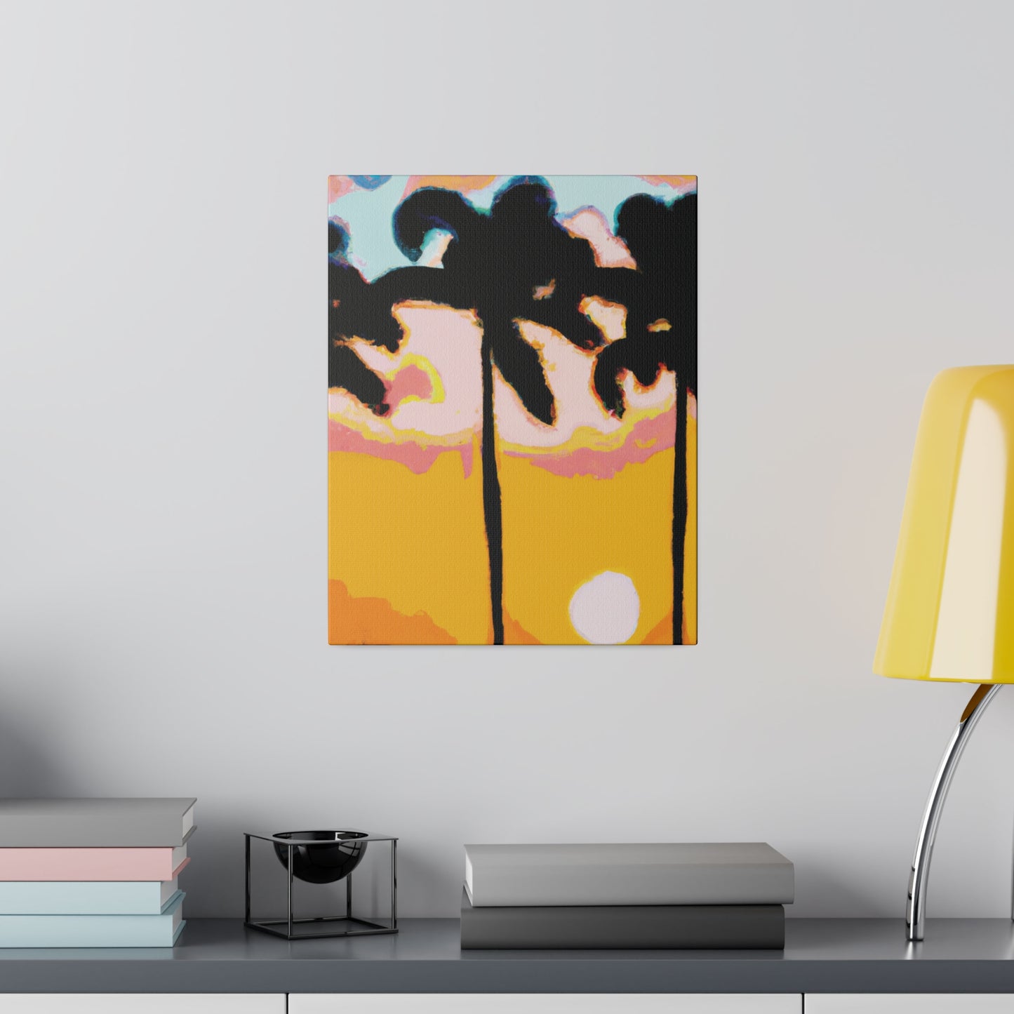 8495E - Miami Beach Sunset Painting Print | Miami | Beach | Sunset | Poster | Home Decor | Wall Art | Canvas