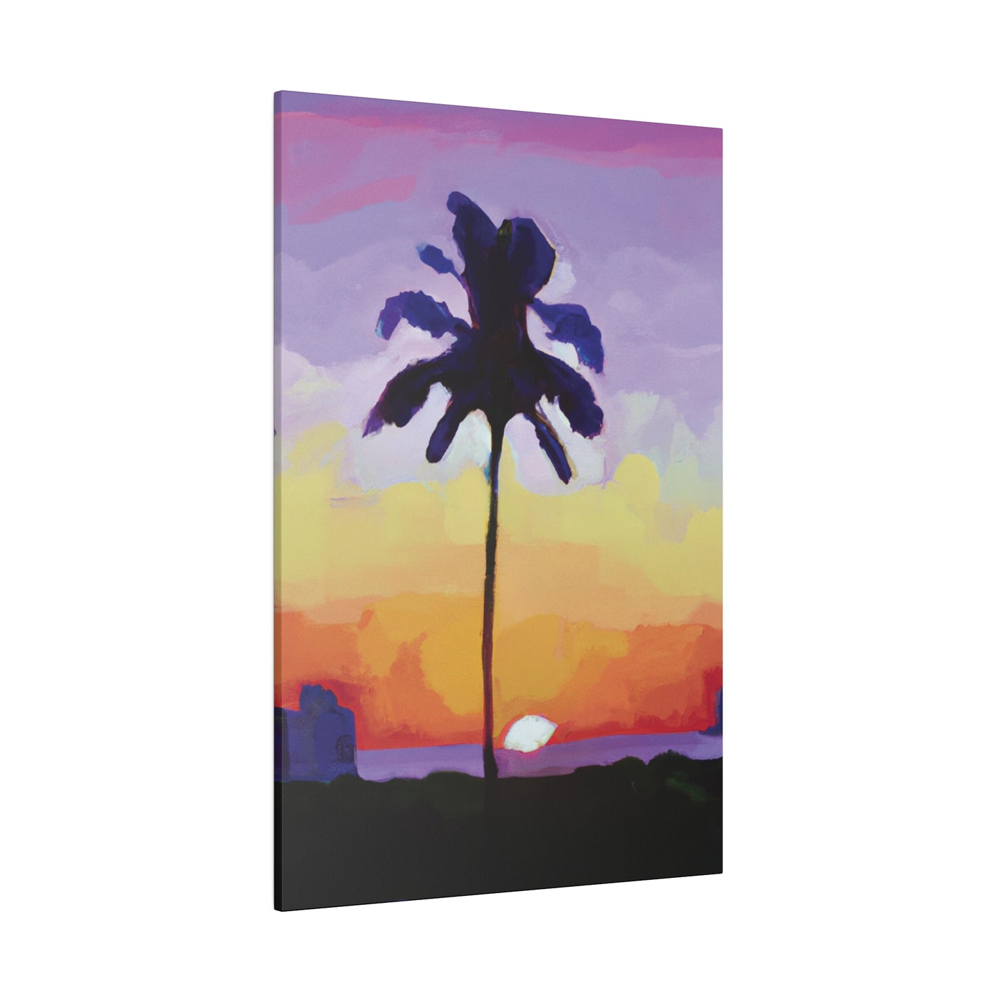 8495G - Miami Beach Sunset Painting Print | Miami | Beach | Sunset | Poster | Home Decor | Wall Art | Canvas